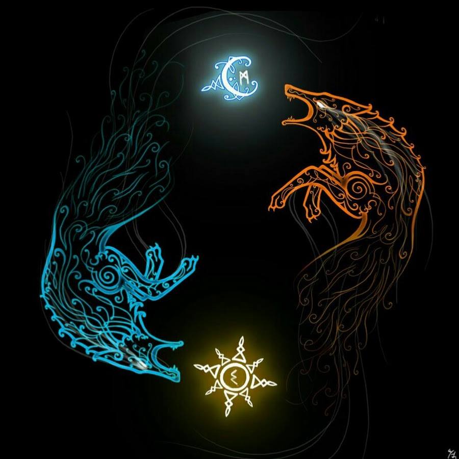 Skald - SKOLL AND HATI Skoll (pronounced roughly “SKOHL”; Old Norse ...