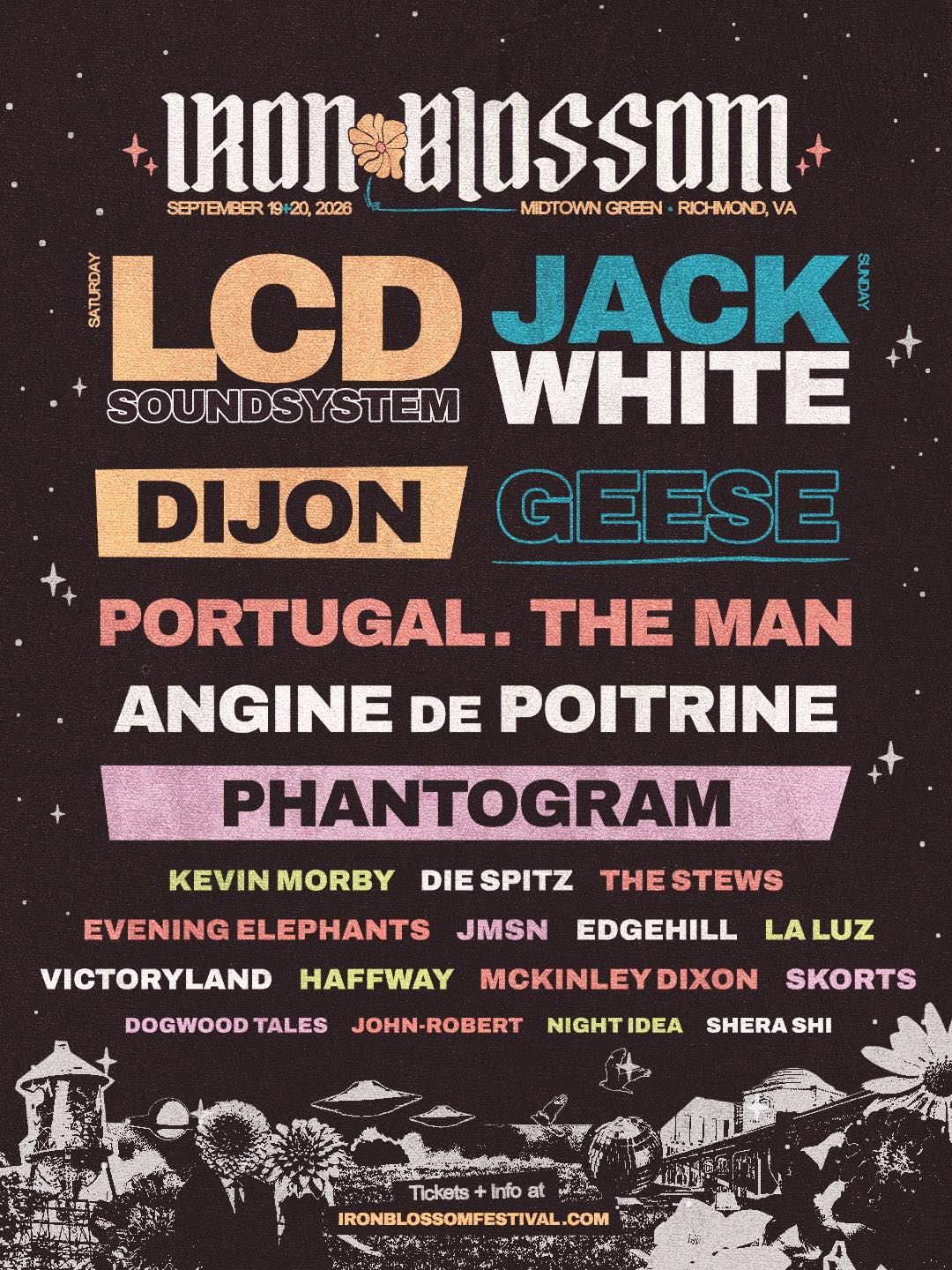 Iron Blossom is bringing LCD Soundsystem, Jack White, Geese + more
