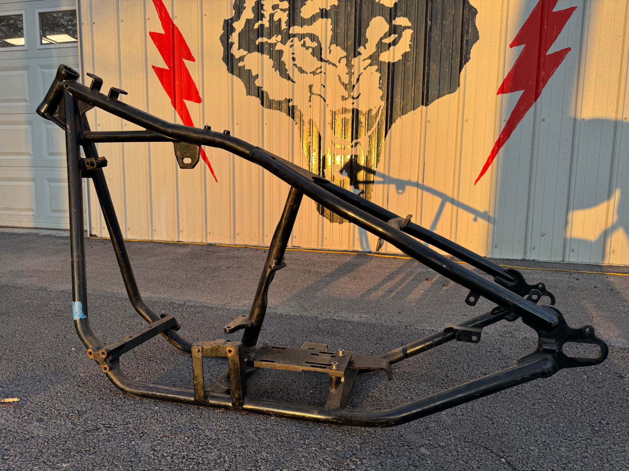 Harley Davidson Big Twin Hardtail Rigid Chopper Bobber Frame, Stock ...