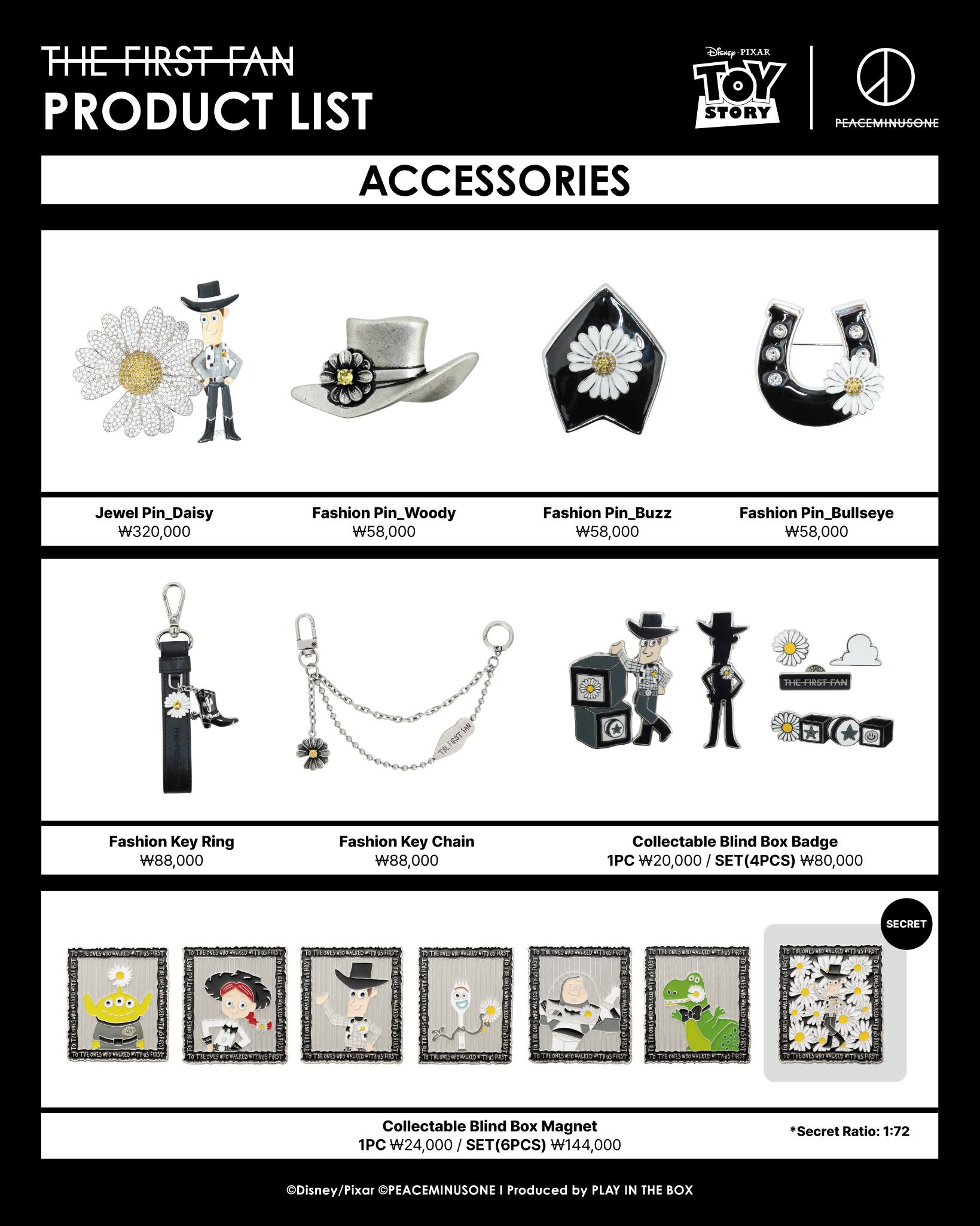 THE FIRST FAN 韓国 ソンス ポップアップ ジェシー キーホルダー TOY STORY x PEACEMINUSONE : THE FIRST FAN Collection Merch