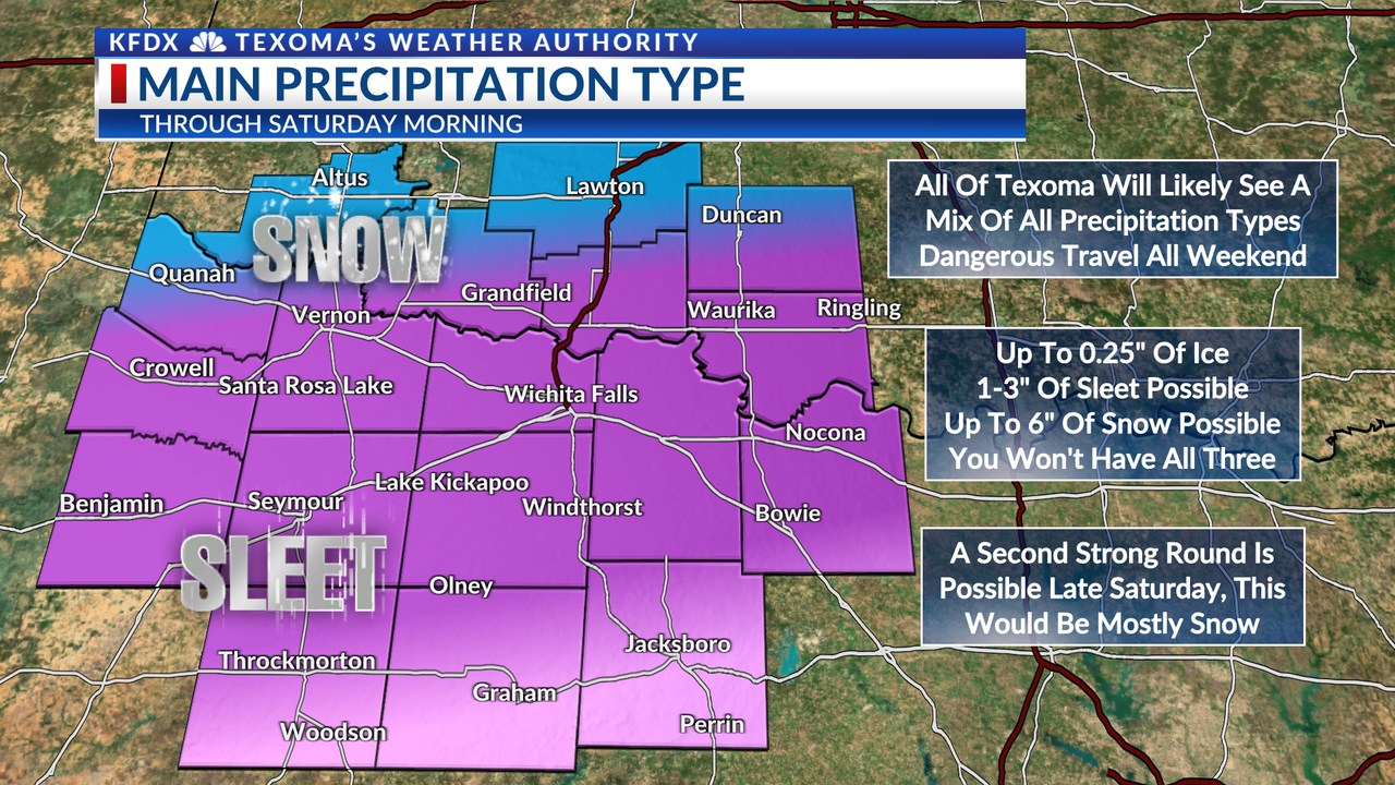 Texomashomepage.com - 4pm Wednesday Winter Storm Update: This map is ...