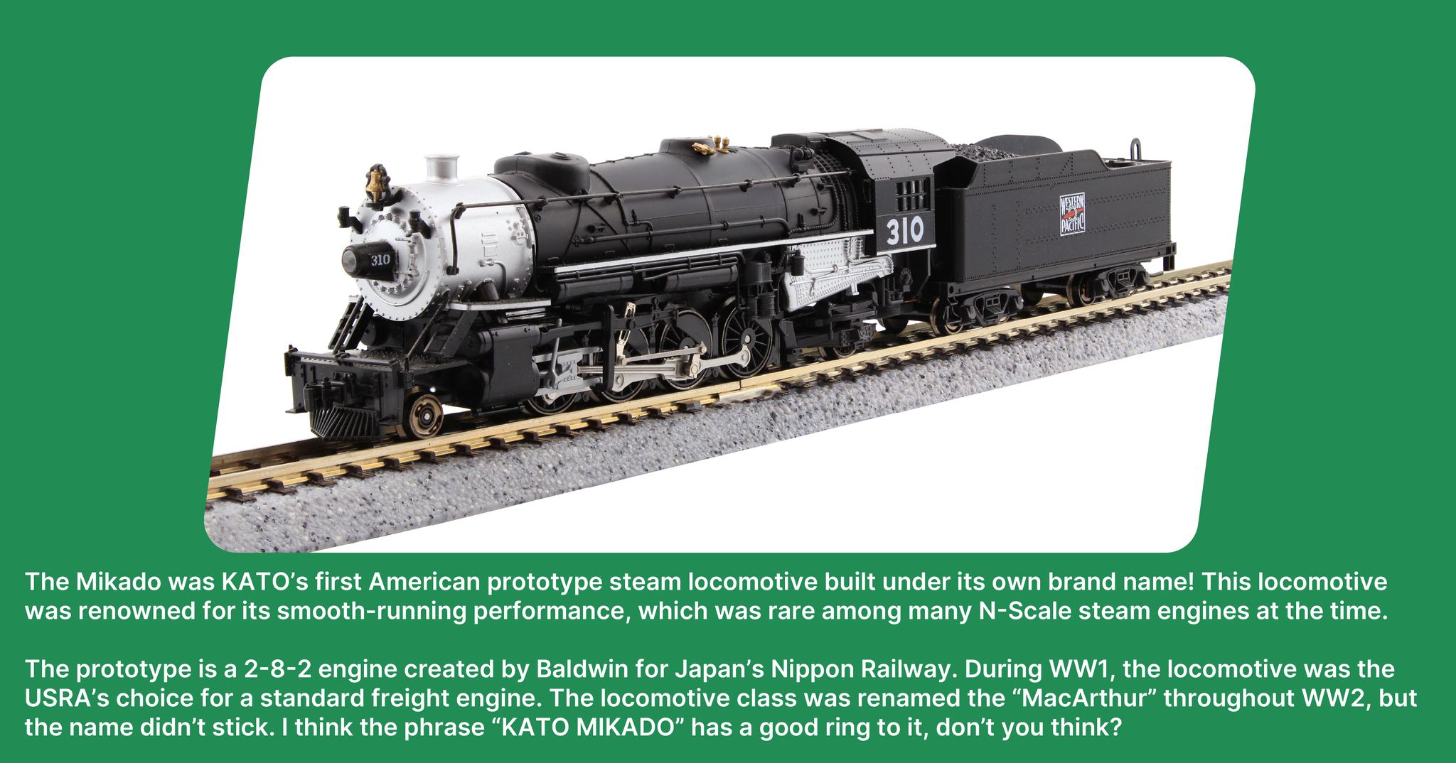Kato Heavy Mikado 2-8-2 model review