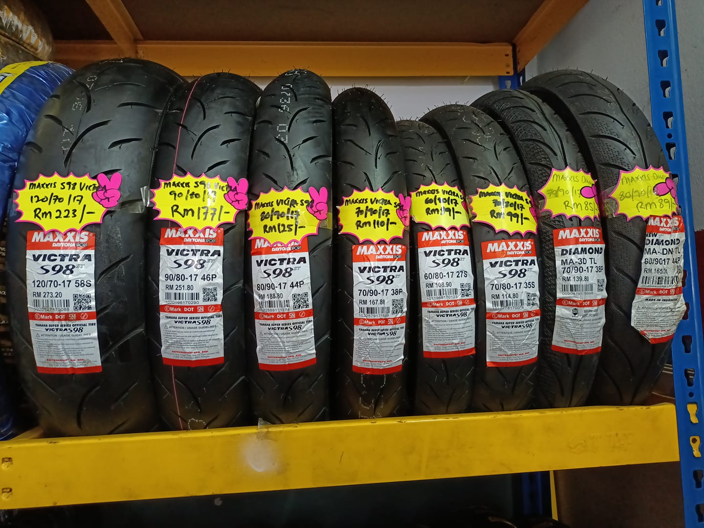 Size Tayar Motor Sesuai