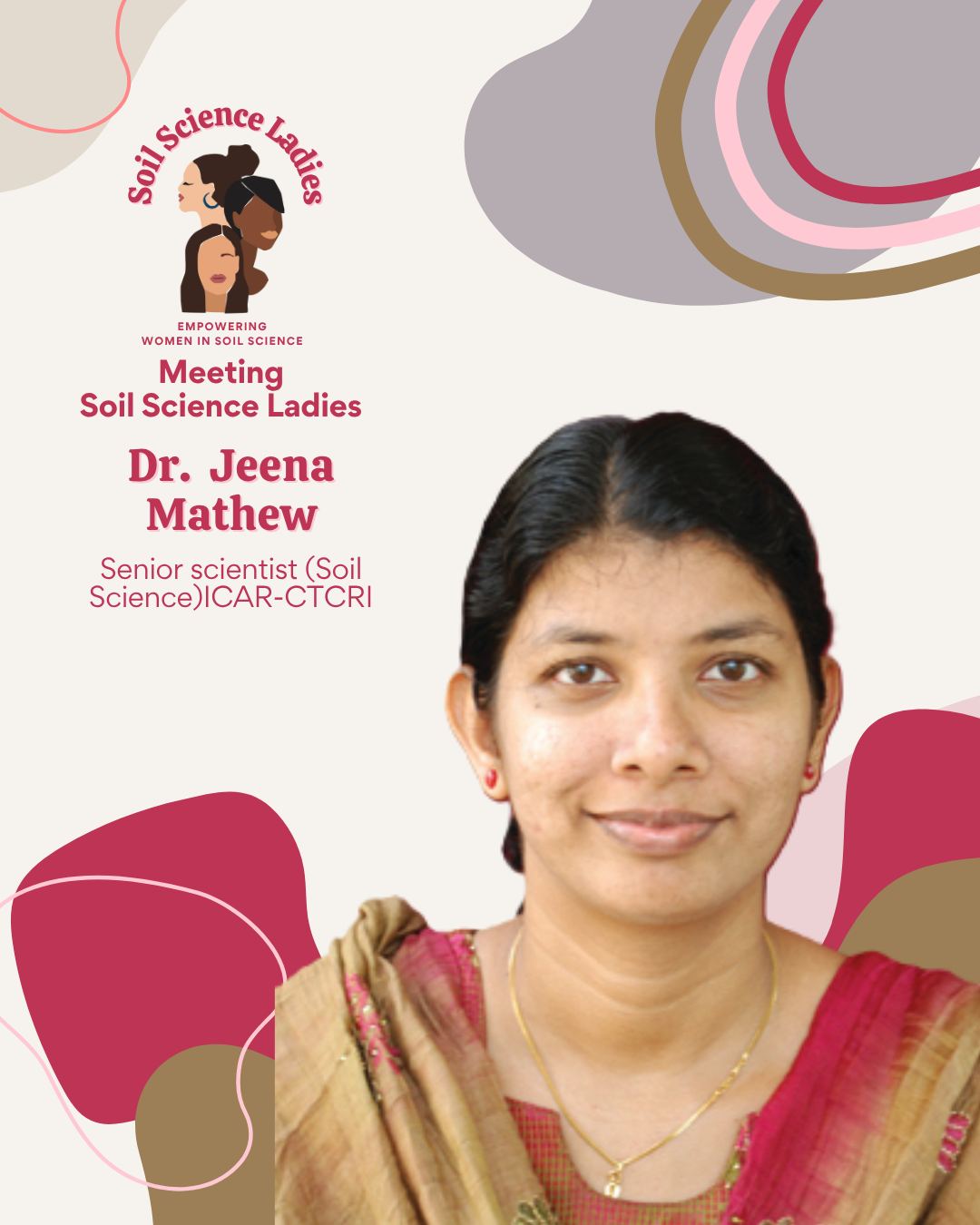 🫱🏼‍🫲🏾 Meet Dr. Jeena Mathew, our Woman... - Soil Science Lady | Facebook