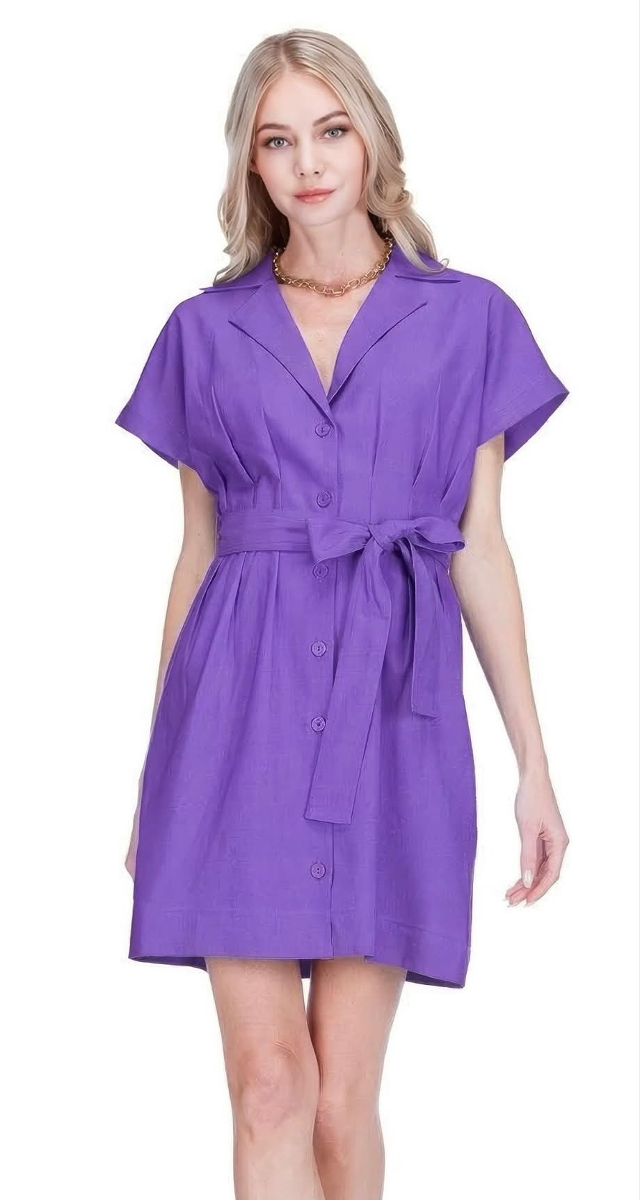 Love this new light weight cotton dress perfect for game day! 💜🧡