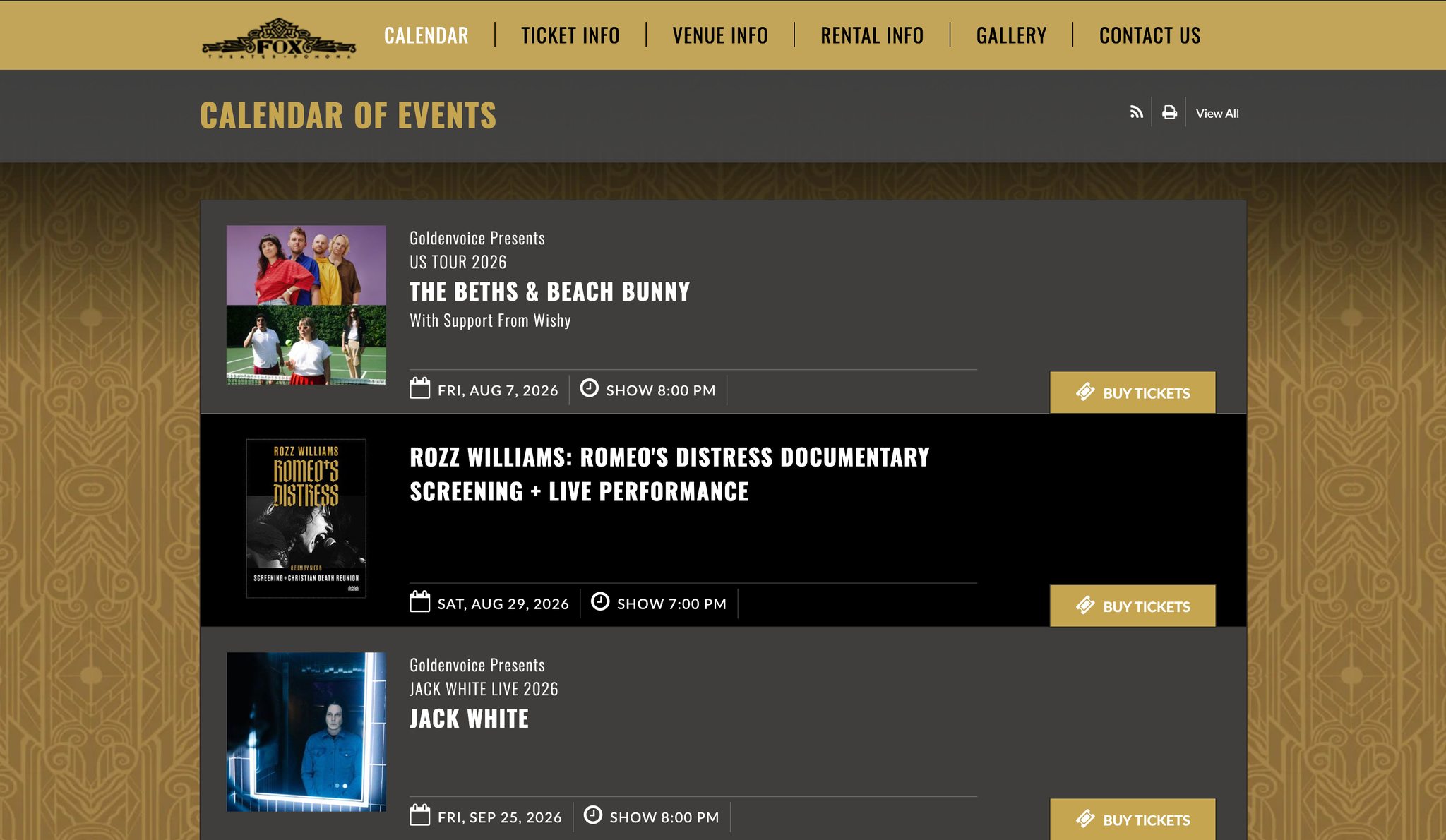 Rozz Williams documentary screening and live performance on August