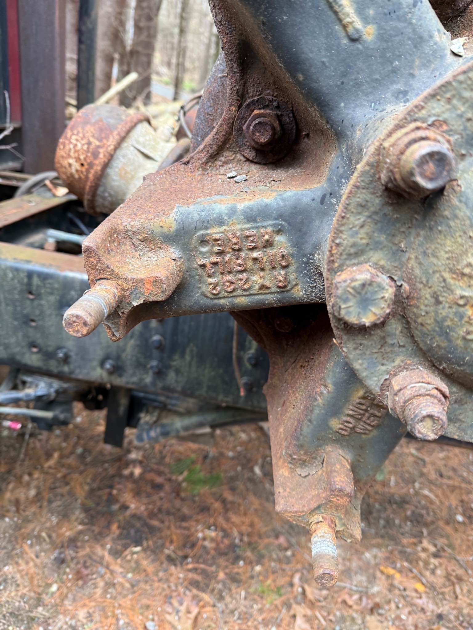 Hendrickson walking beam 46K rear end cut off suspension with full ...