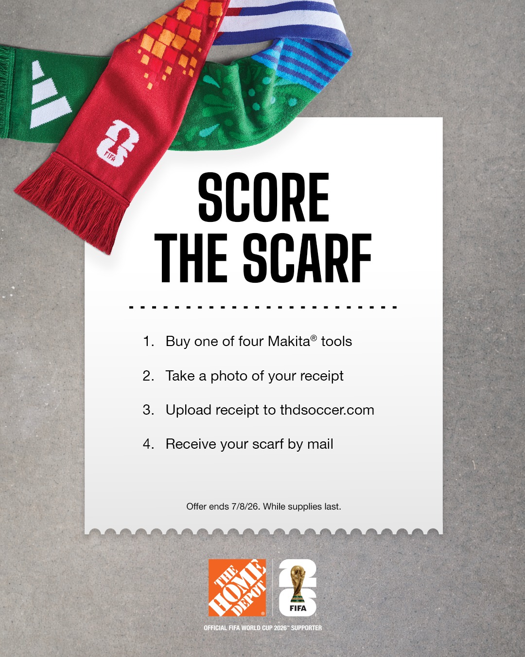 Score this FIFA World Cup 2026™ scarf! All you have to do is