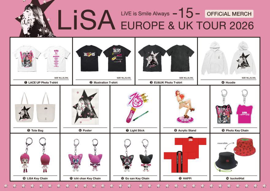 LiSA アジアツアー2026 ショルダーバッグ LiSA - 【LiSA official merchandise】 We are pleased to announce