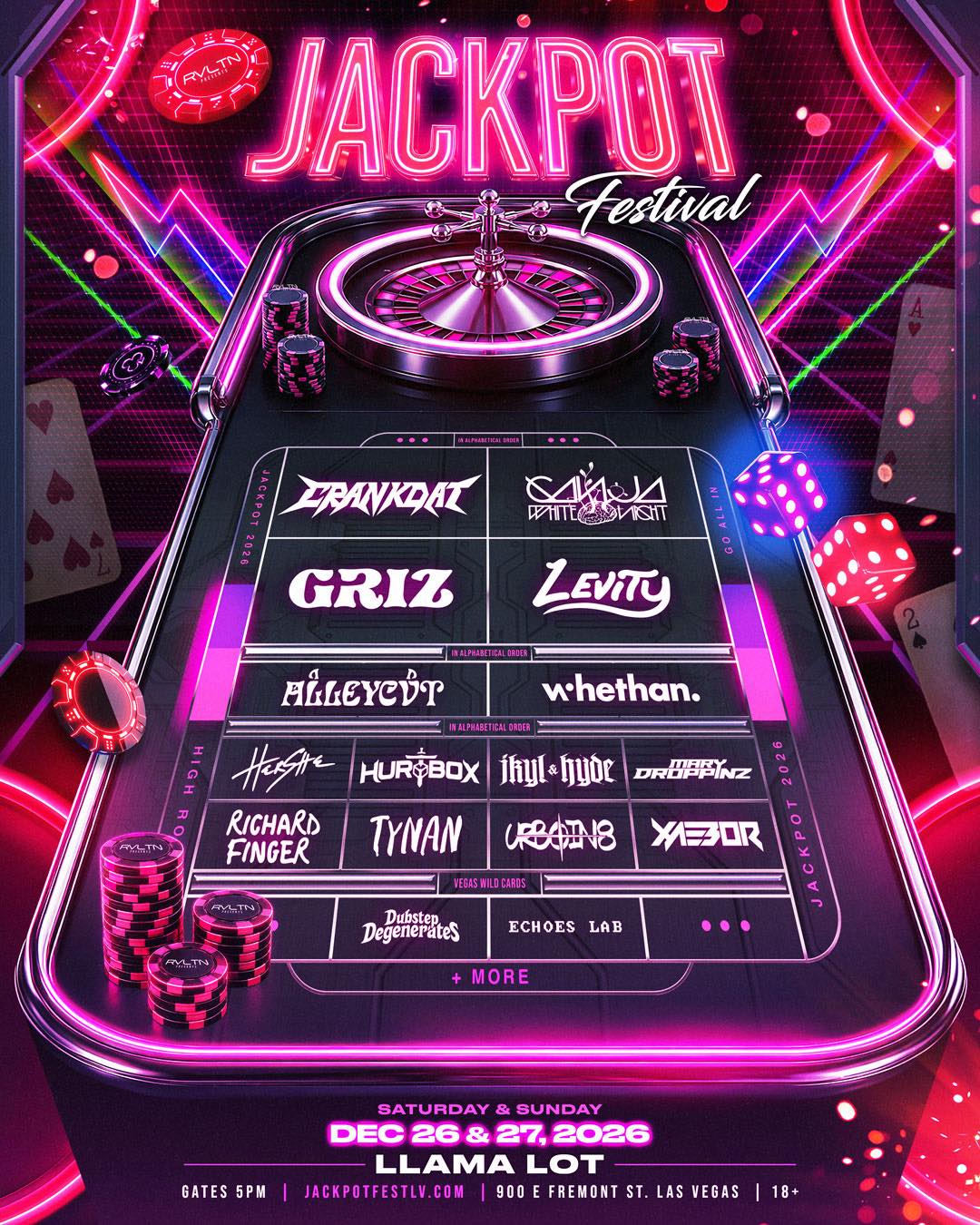 Jackpot Festival reveals 2026 lineup: GRiZ, Levity, Crankdat