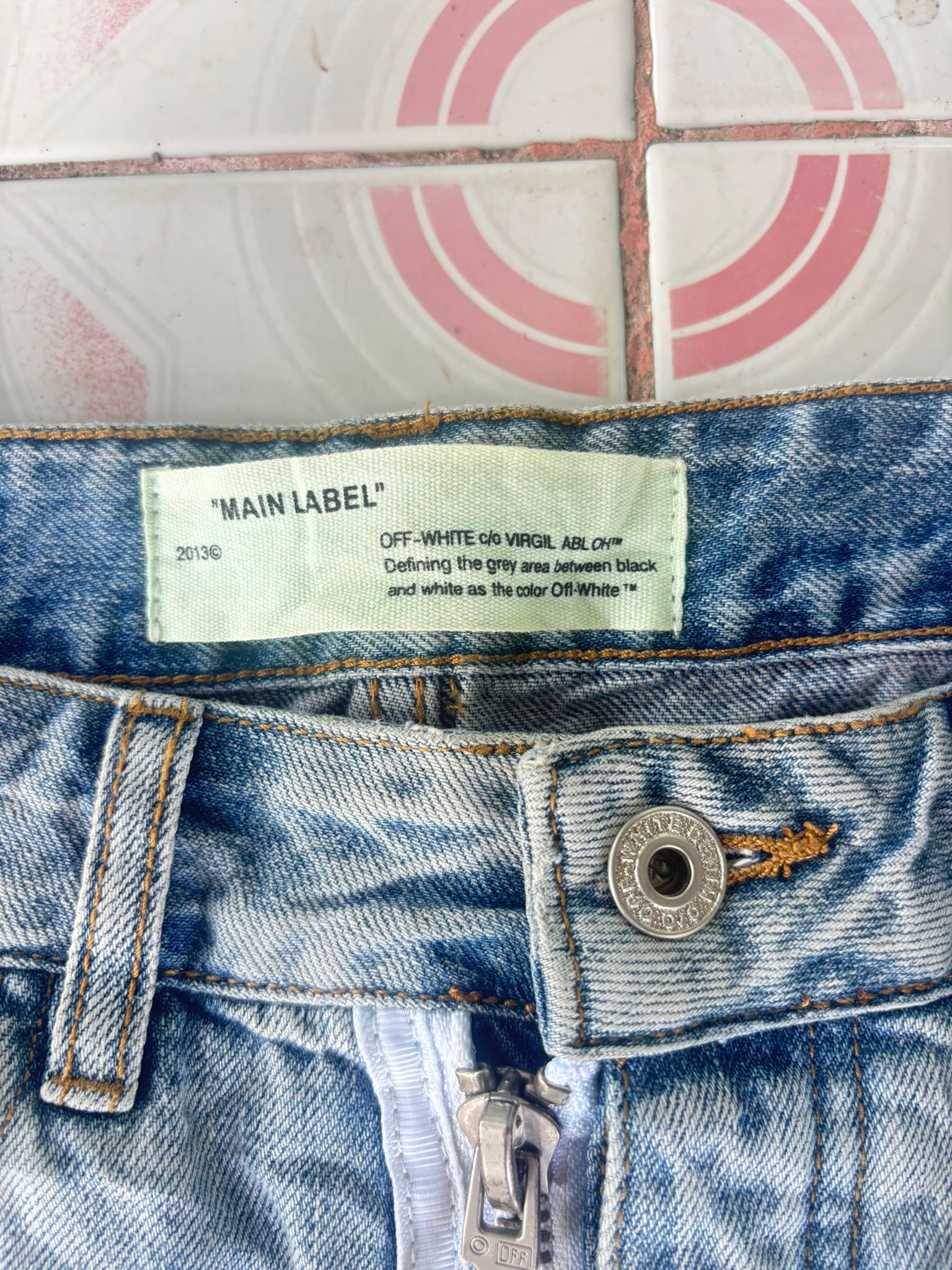 OFF-WHITE VIRGIL ABLOH DENIM LABEL 31