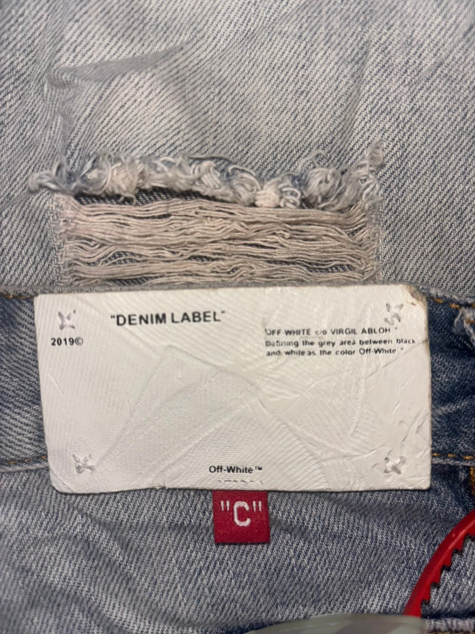 OFF-WHITE VIRGIL ABLOH DENIM LABEL 31