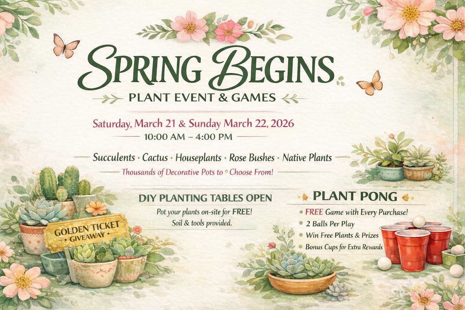 Spring Begins: Plant Event & Games