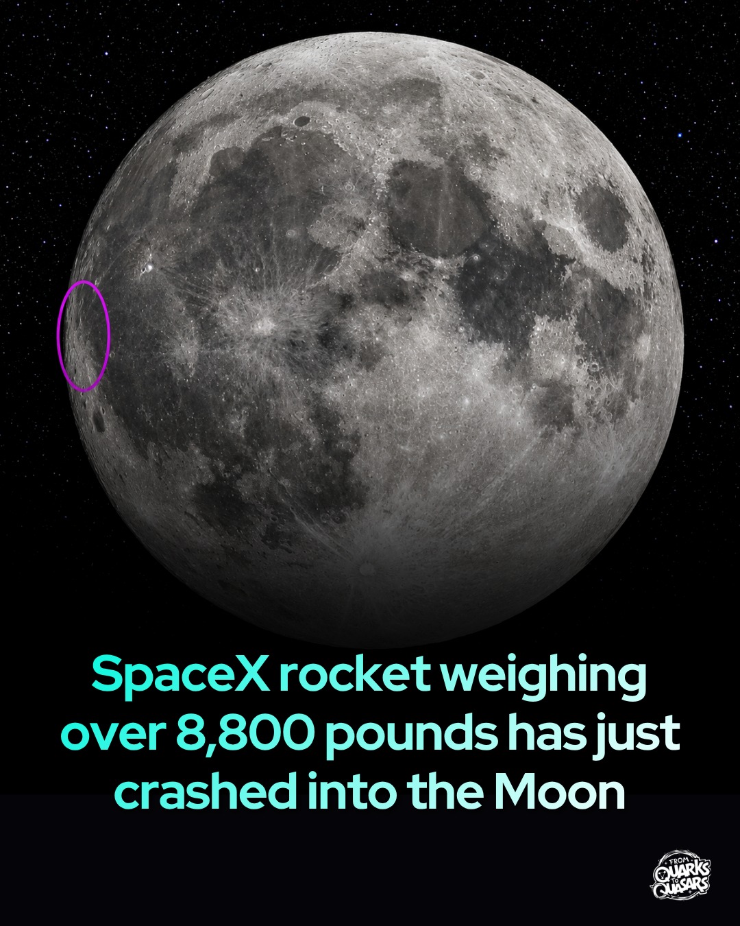 moon Discarded SpaceX rocket is on high-speed collision course with the