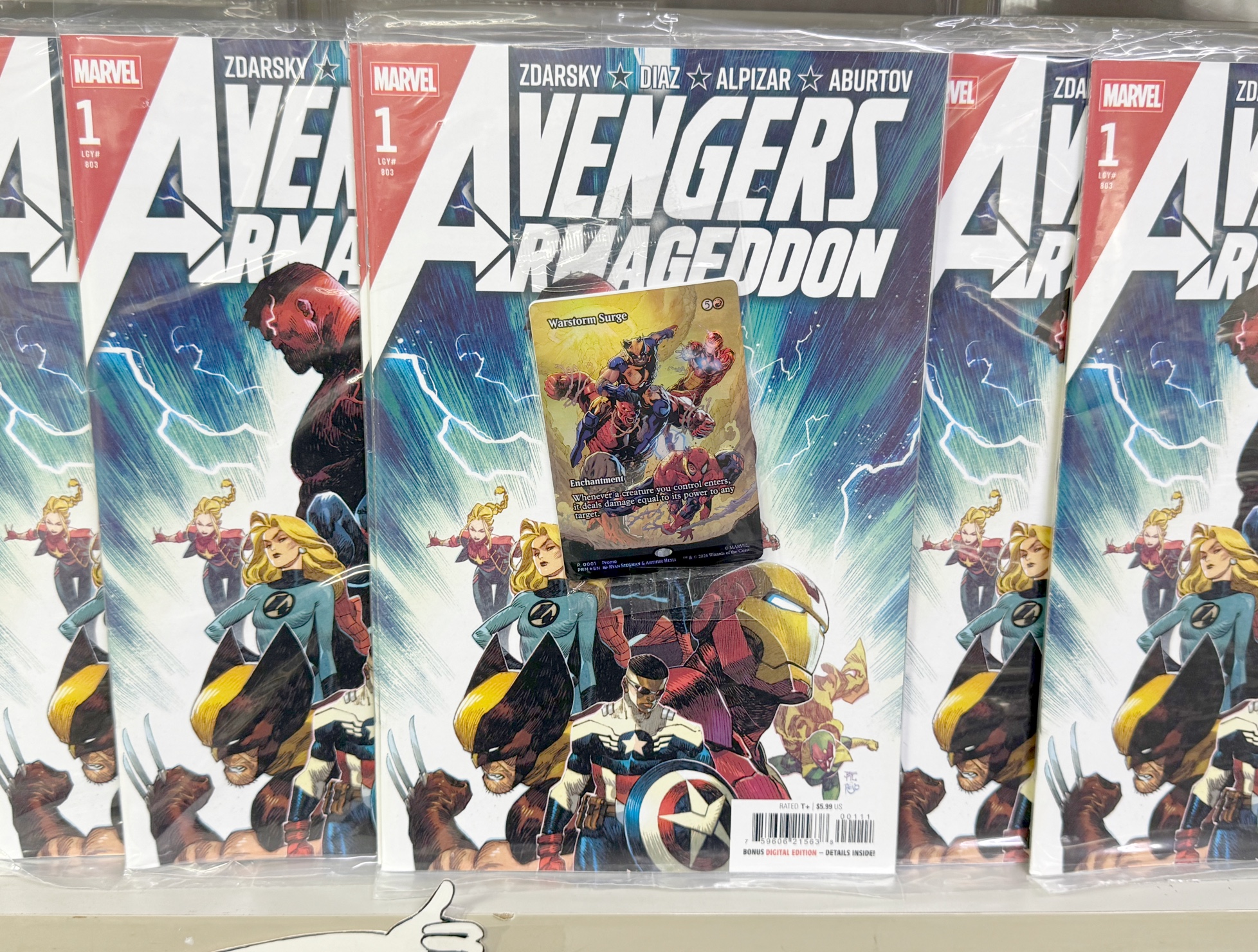 AVENGERS ARMAGEDDON #1 with the exclusive EA Foil MTG Promo Card