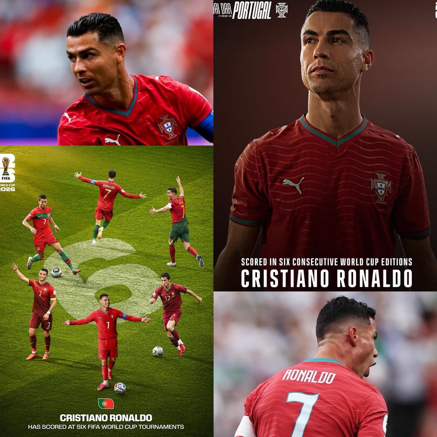 🇵🇹#ポルトガル 代表2026 HOME 7️⃣ #ロナウド ユニフォーム