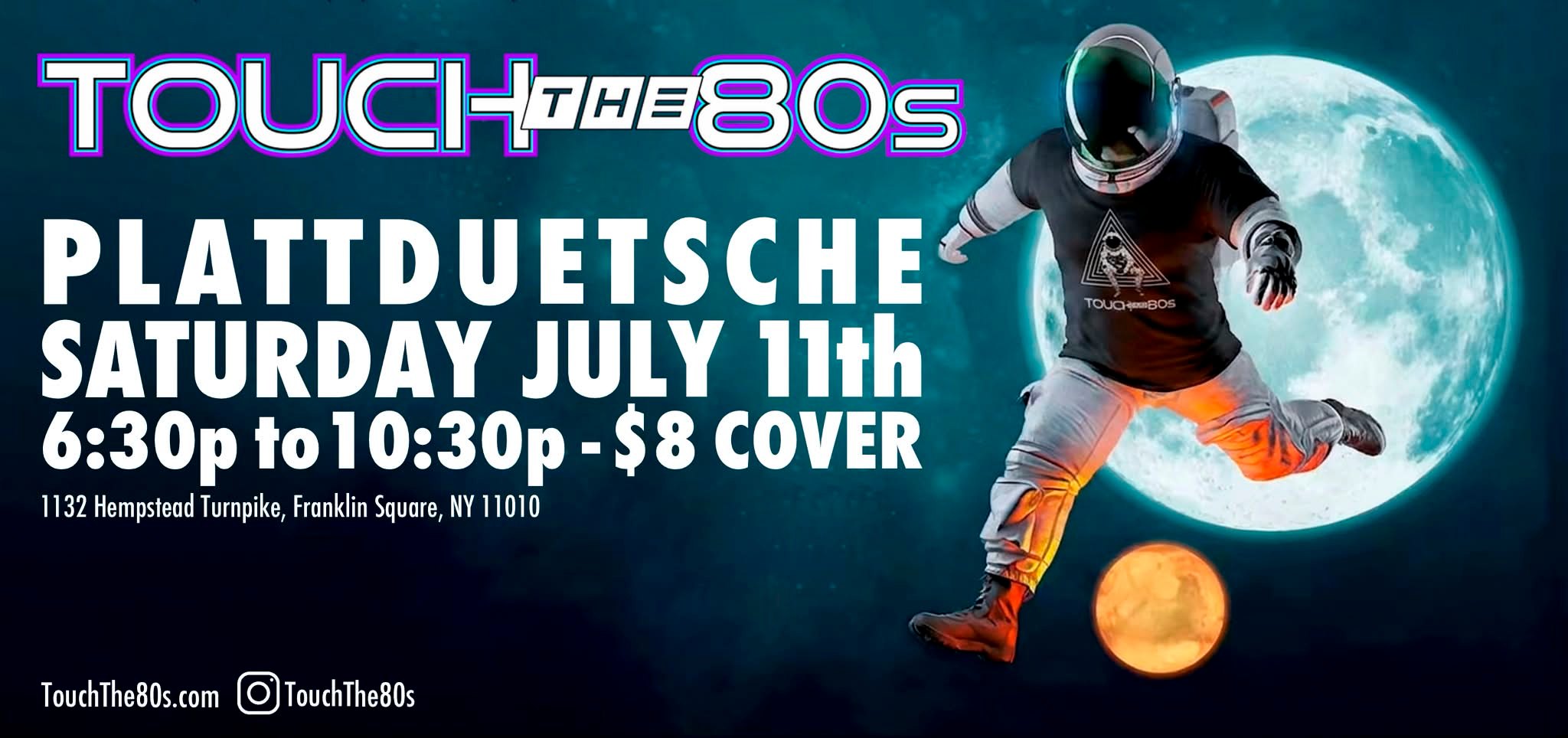Touch the 80s Returns to Plattduetsche Park on July 11th