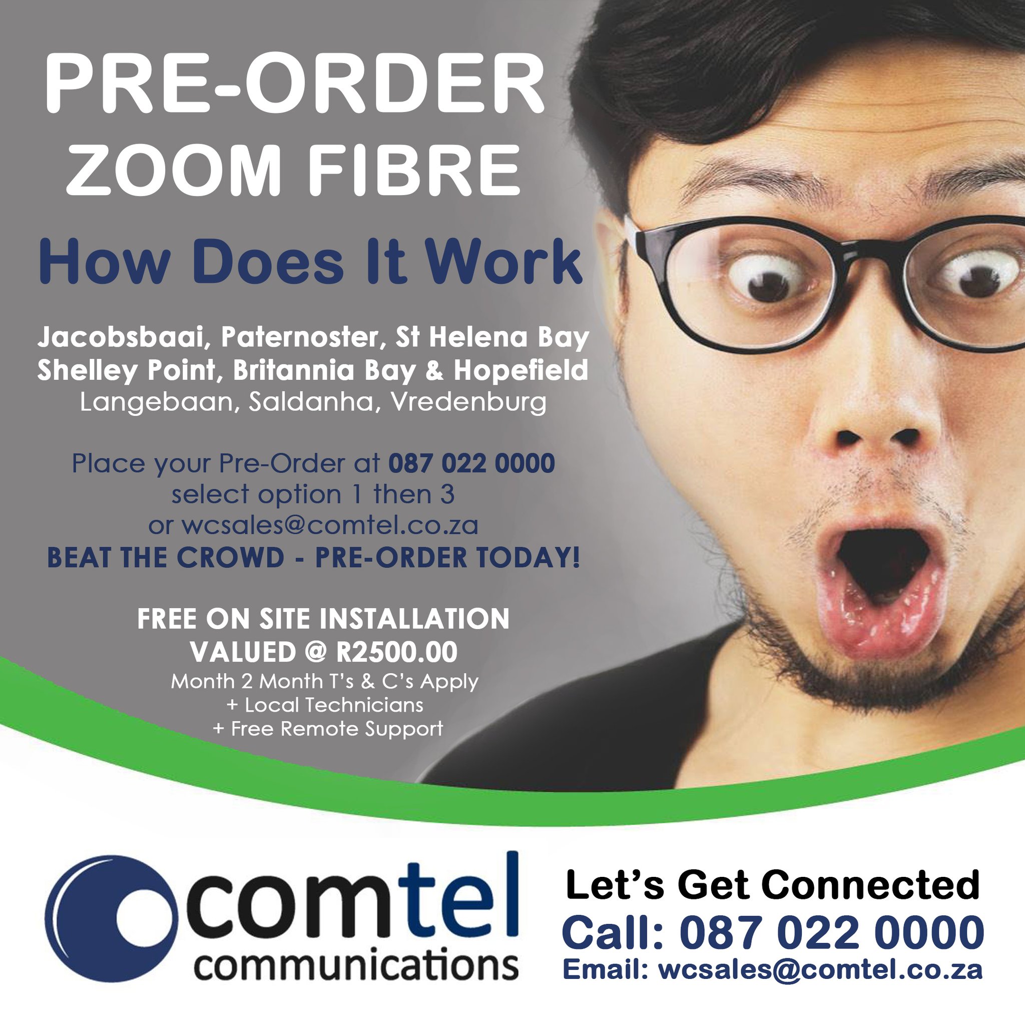 Comtel - We have started rolling out Zoom Fibre in Shelly Point ...