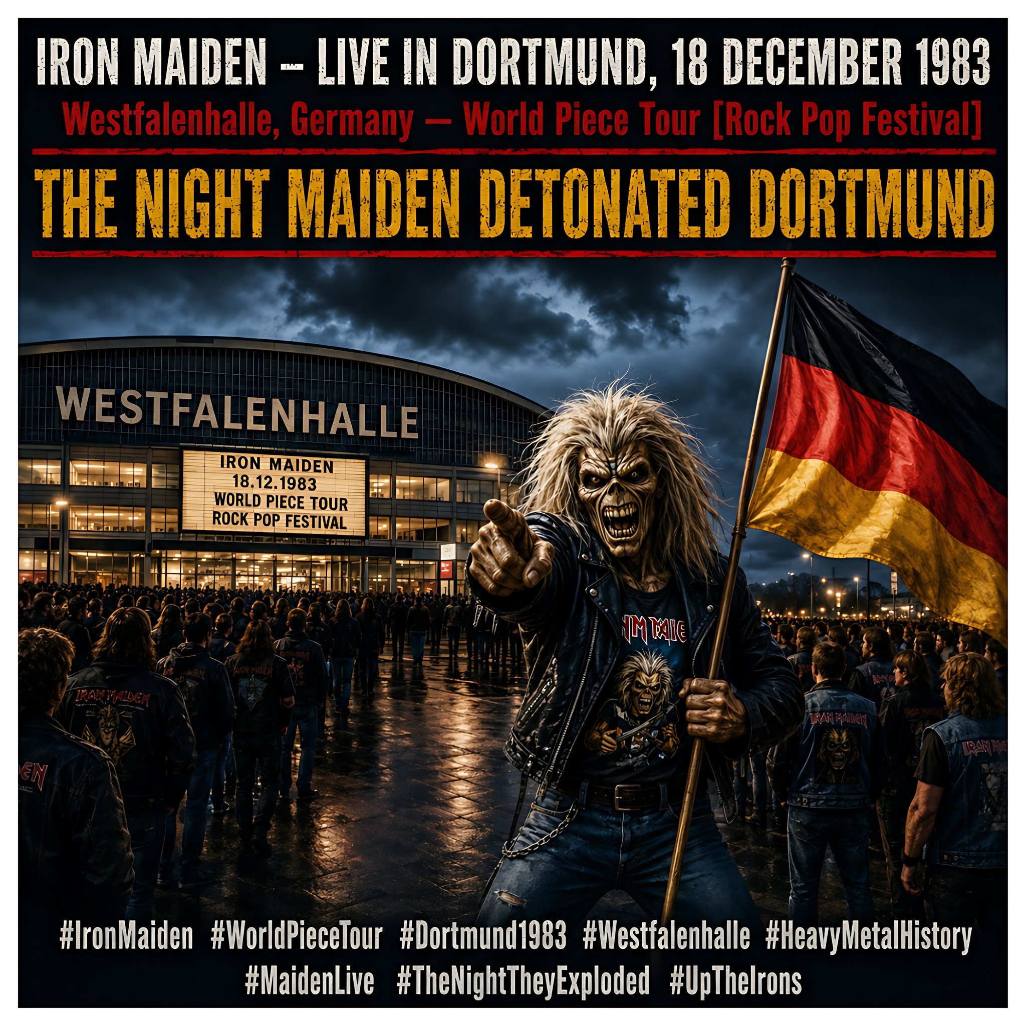 🔥 IRON MAIDEN — LIVE IN DORTMUND, 18 DECEMBER 1983 Westfalenhalle