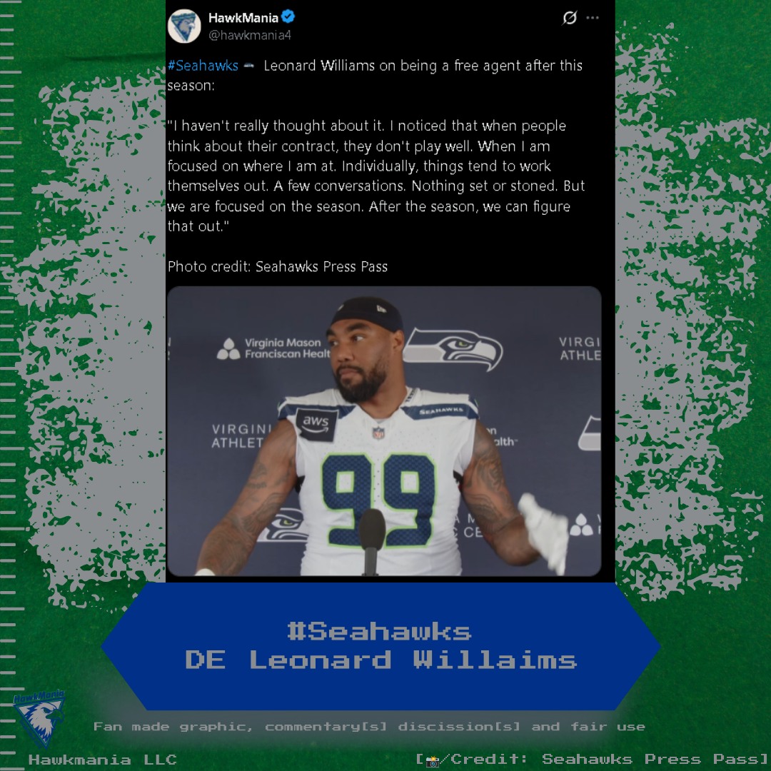 Seahawks Leonard Williams talks about his contract: