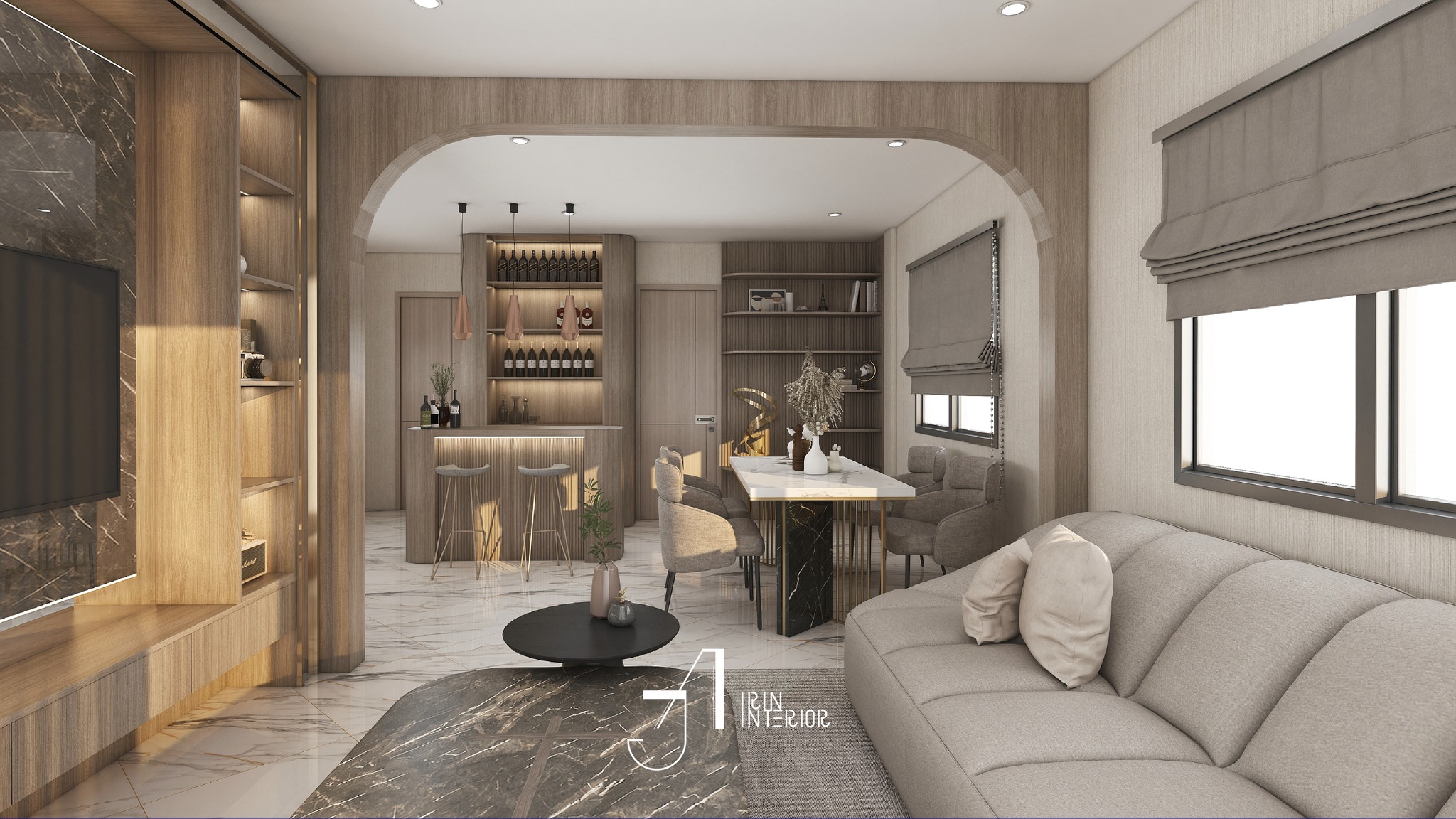 รับผลิต ออกแบบบิวท์อิน ตกแต่งภายใน Ja.Irin Interior