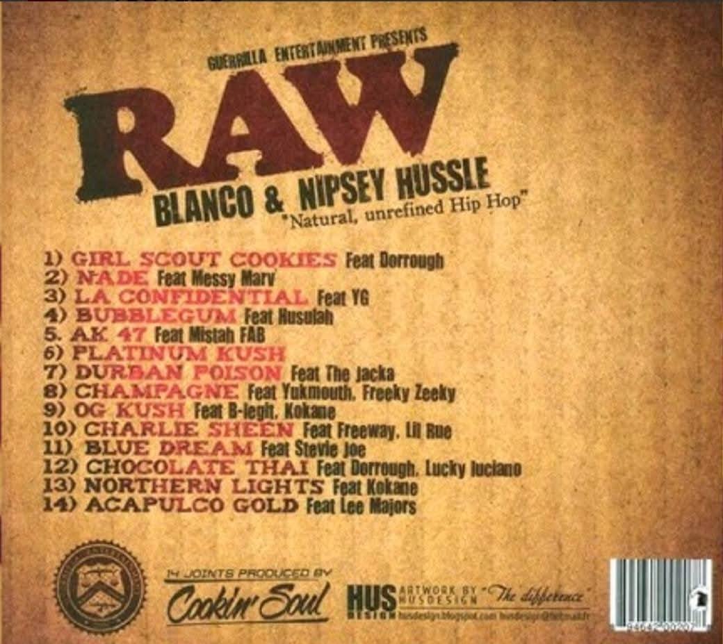 Blanco & Nipsey Hussle - Raw CD 【公式通販】