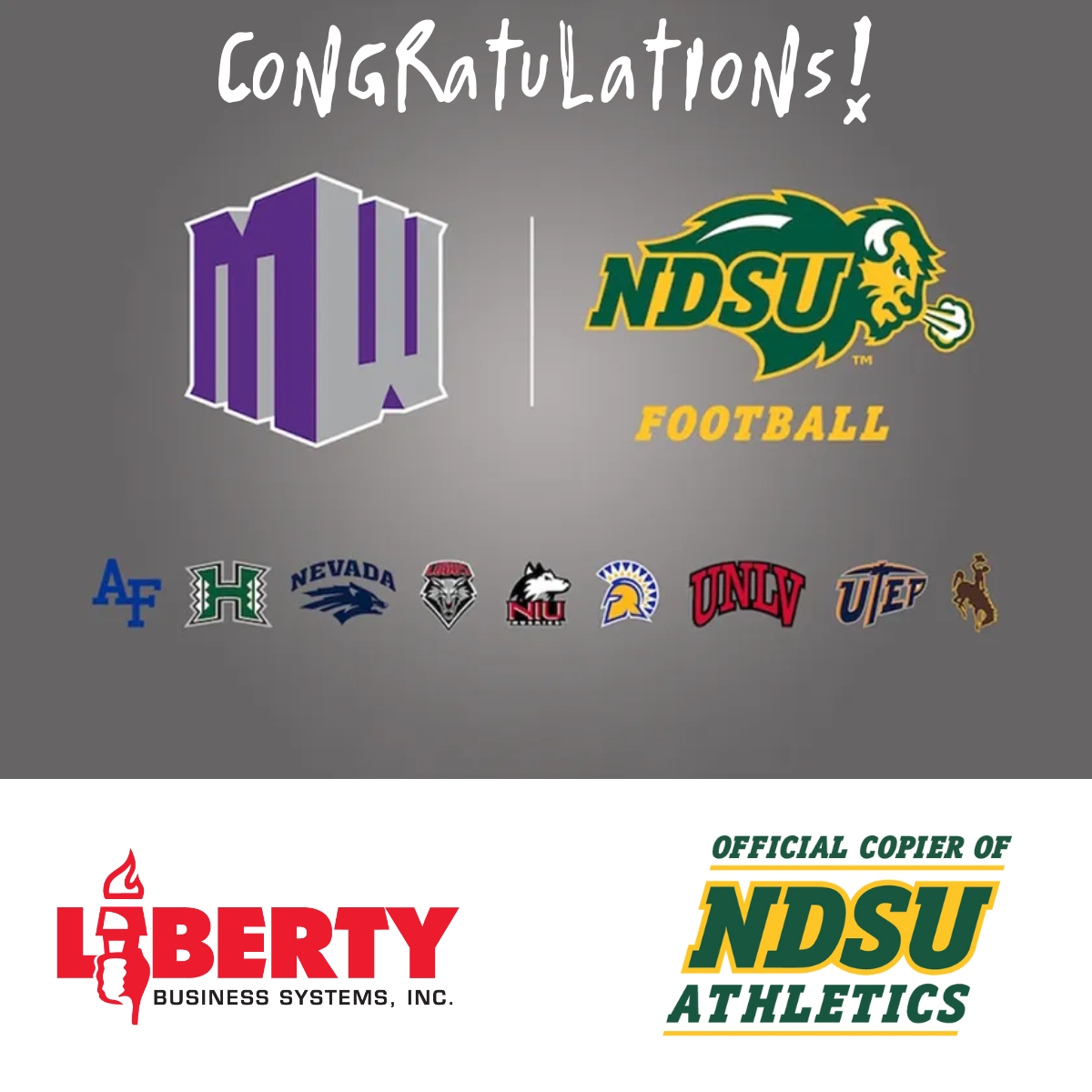 Liberty - Congratulations to NDSU Football for entering the FBS and ...