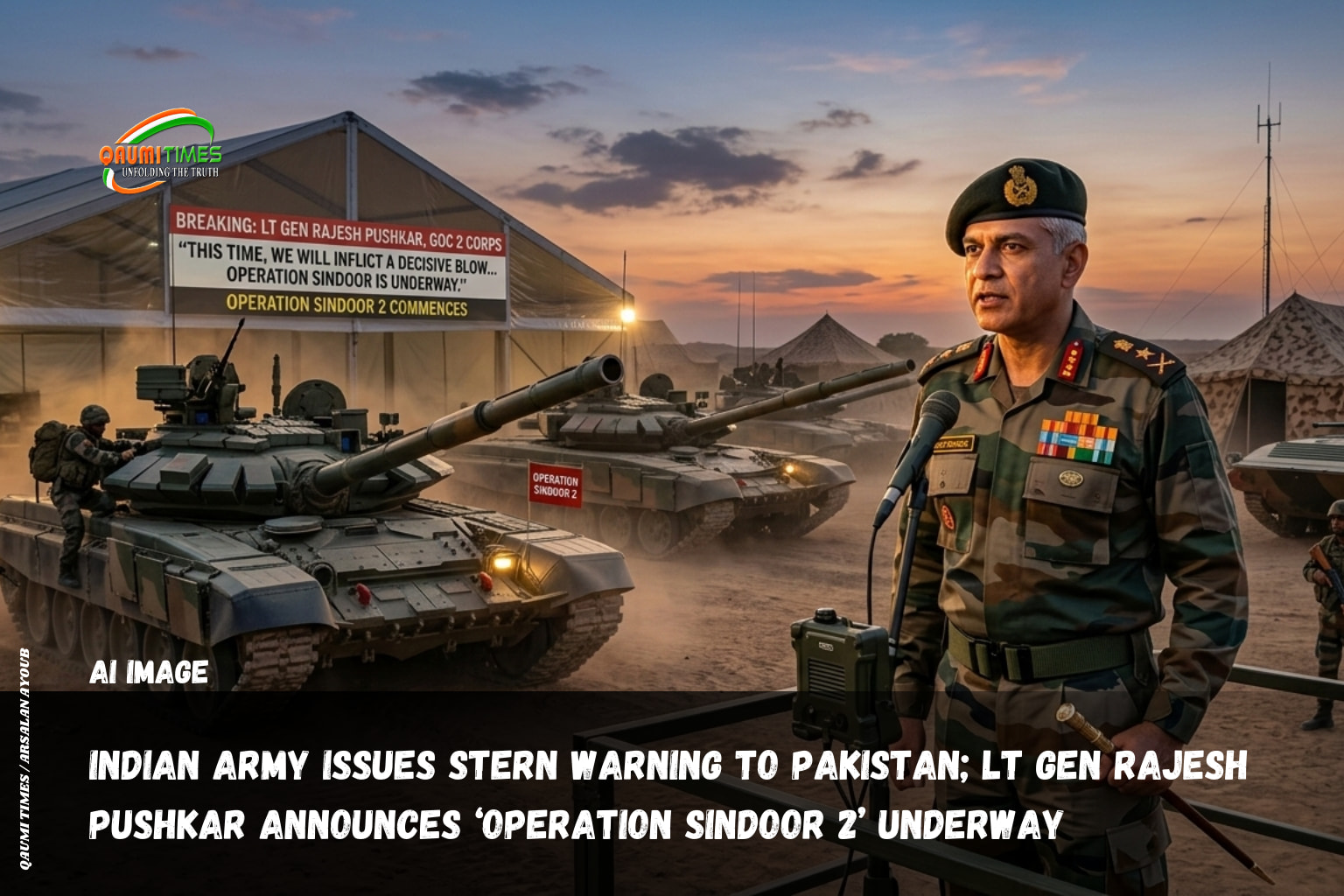 QAUMI TIMES - #BreakingUpdate :- The Indian Army has... | Facebook