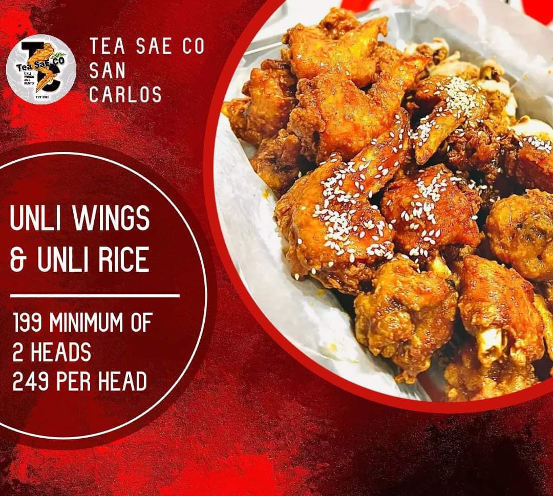 Tea SaE CO Unli Wings & Resto -San Carlos City Branch PH | San Carlos City