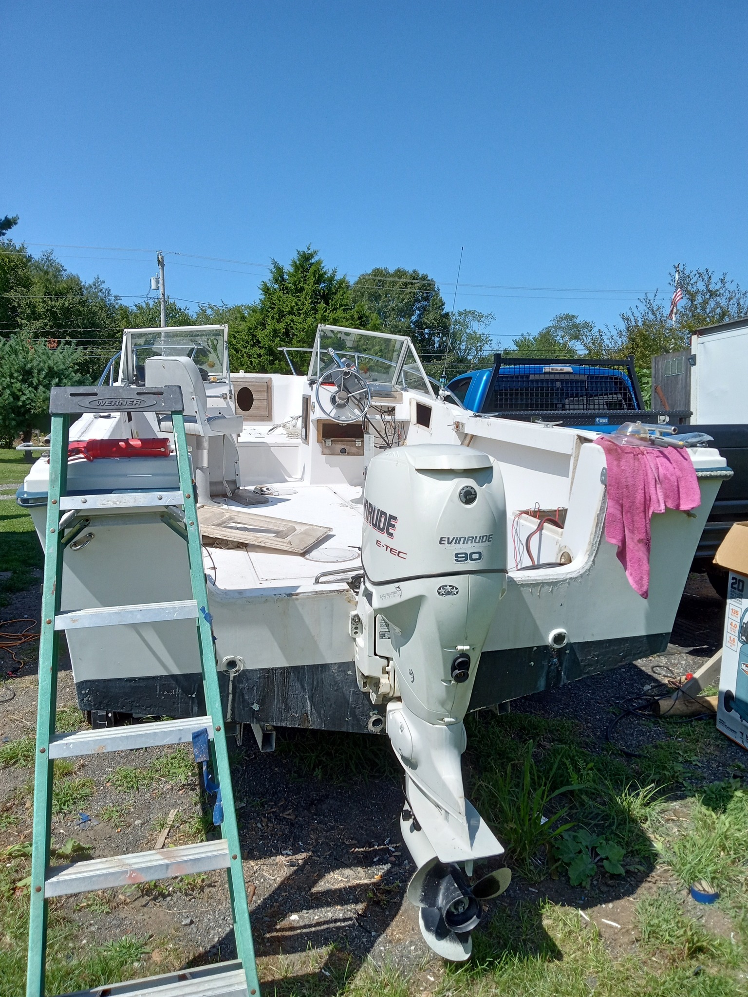 Restoring 1988 Sea Ox 200D with 90hp E-TEC