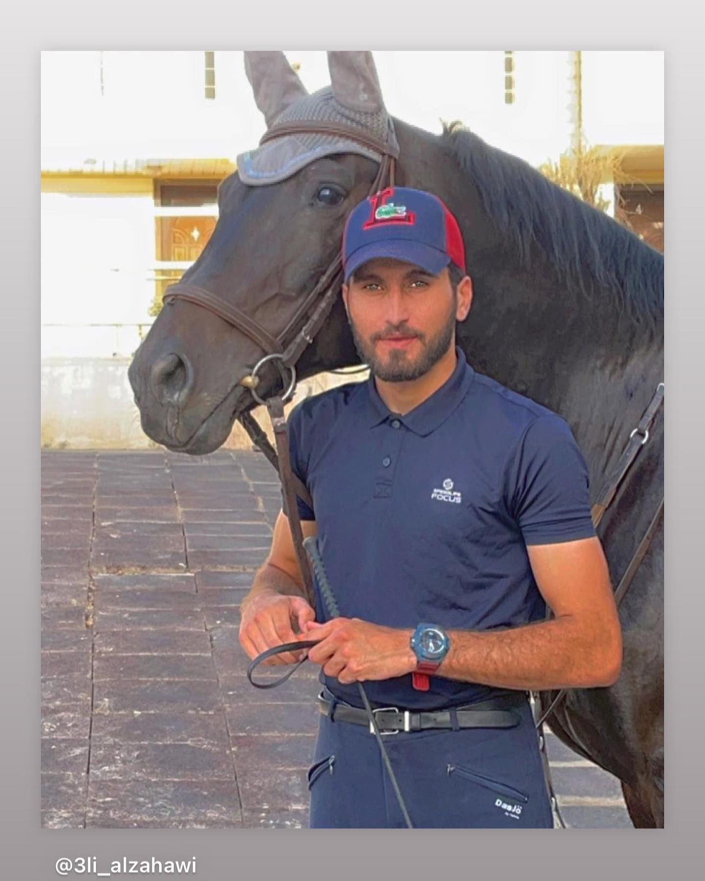 Courageous - The handsome horse rider Ali one of our...