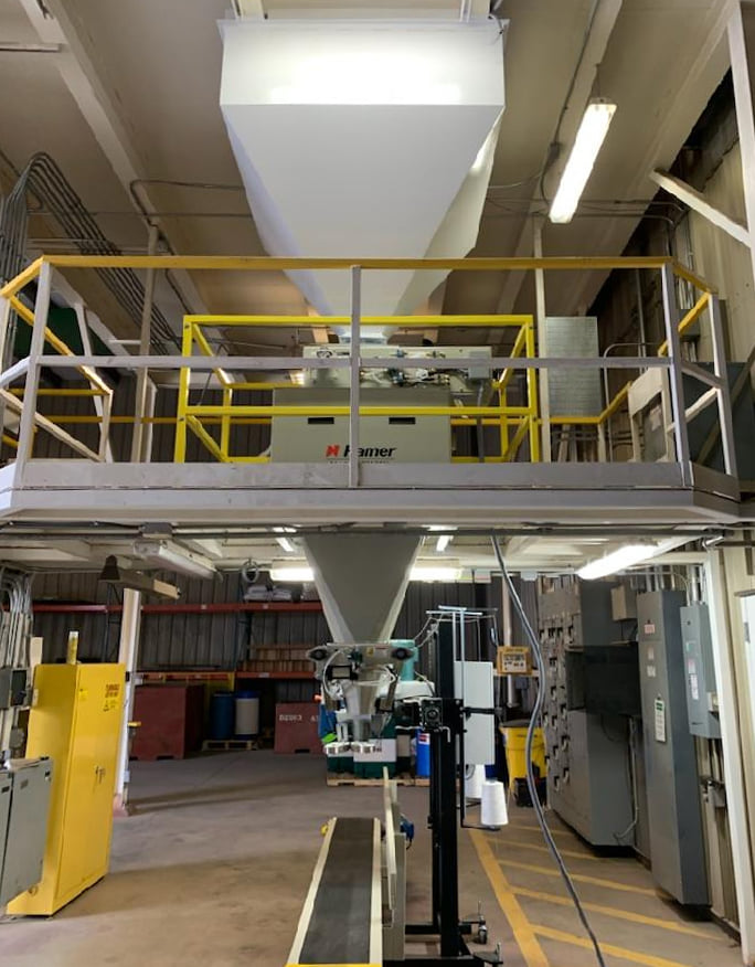 American - Our team recently installed a new custom built hopper and a ...