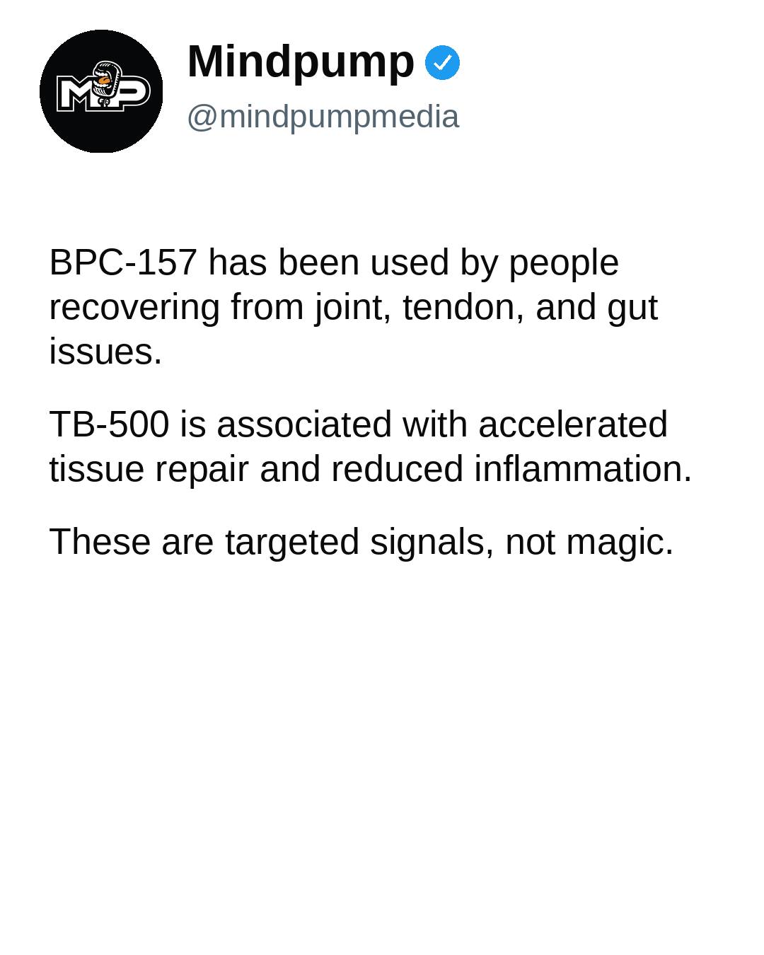mind pump bpc 157 (@mindpump) • Facebook Veterinary Medicine Copper +