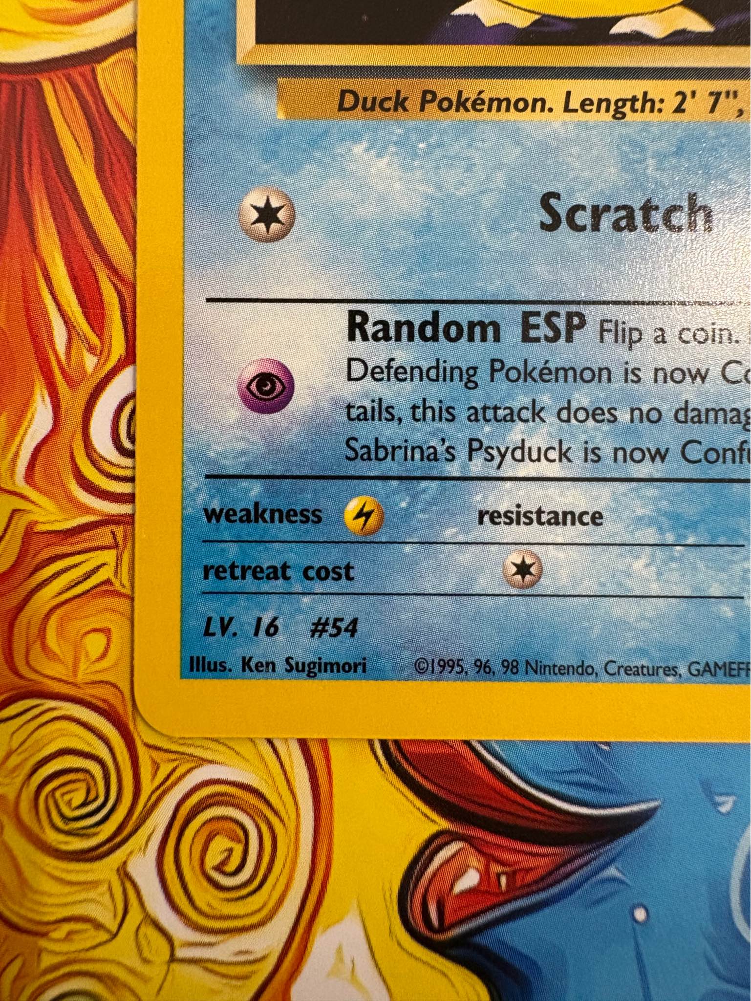 NM condition. $15/trade Basic Pokémon Sabrina's Psyduck 50 50HP HP