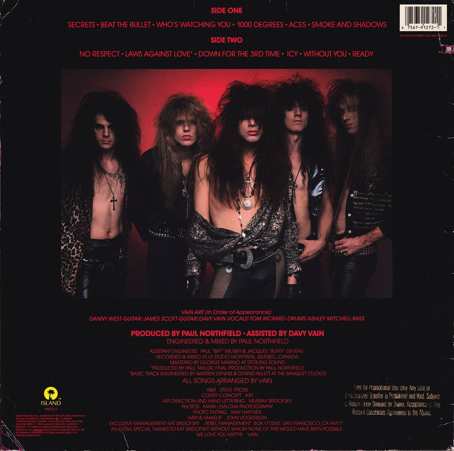 June 15th 1989 - Vain released the album 