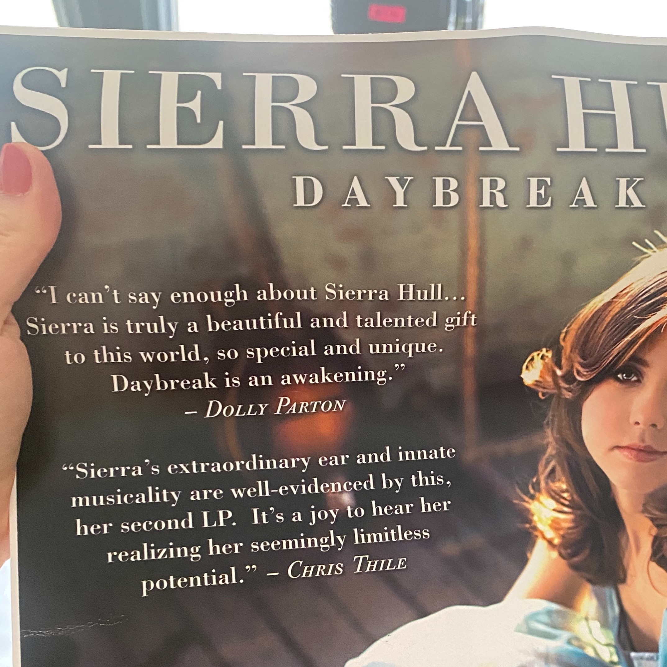 Sierra - Many years ago just before my album “Daybreak” came out