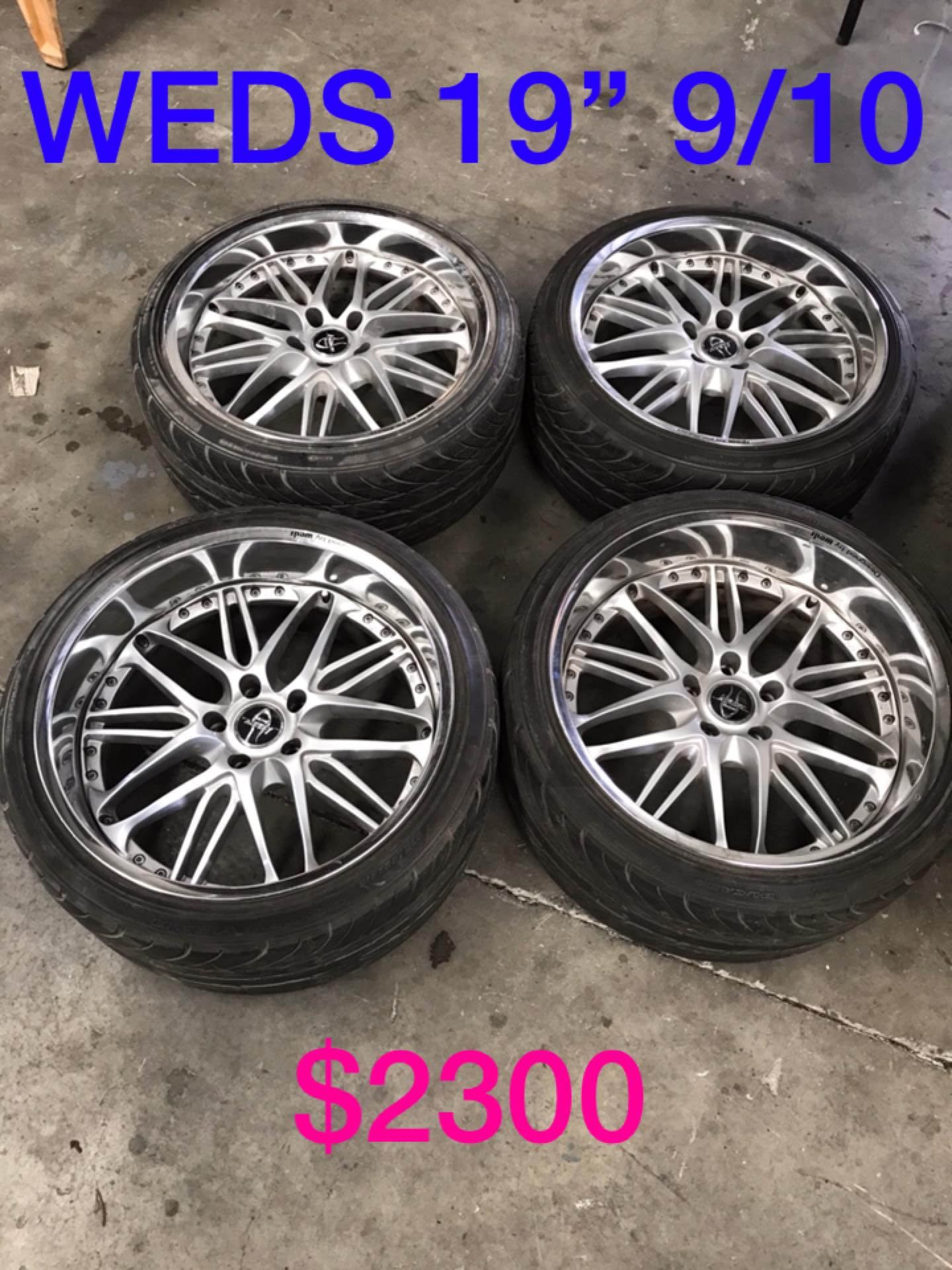 Weds Kranze Ratzinger 5x114.3 19x10.5+5 19x11+20 $1699 or $74/week