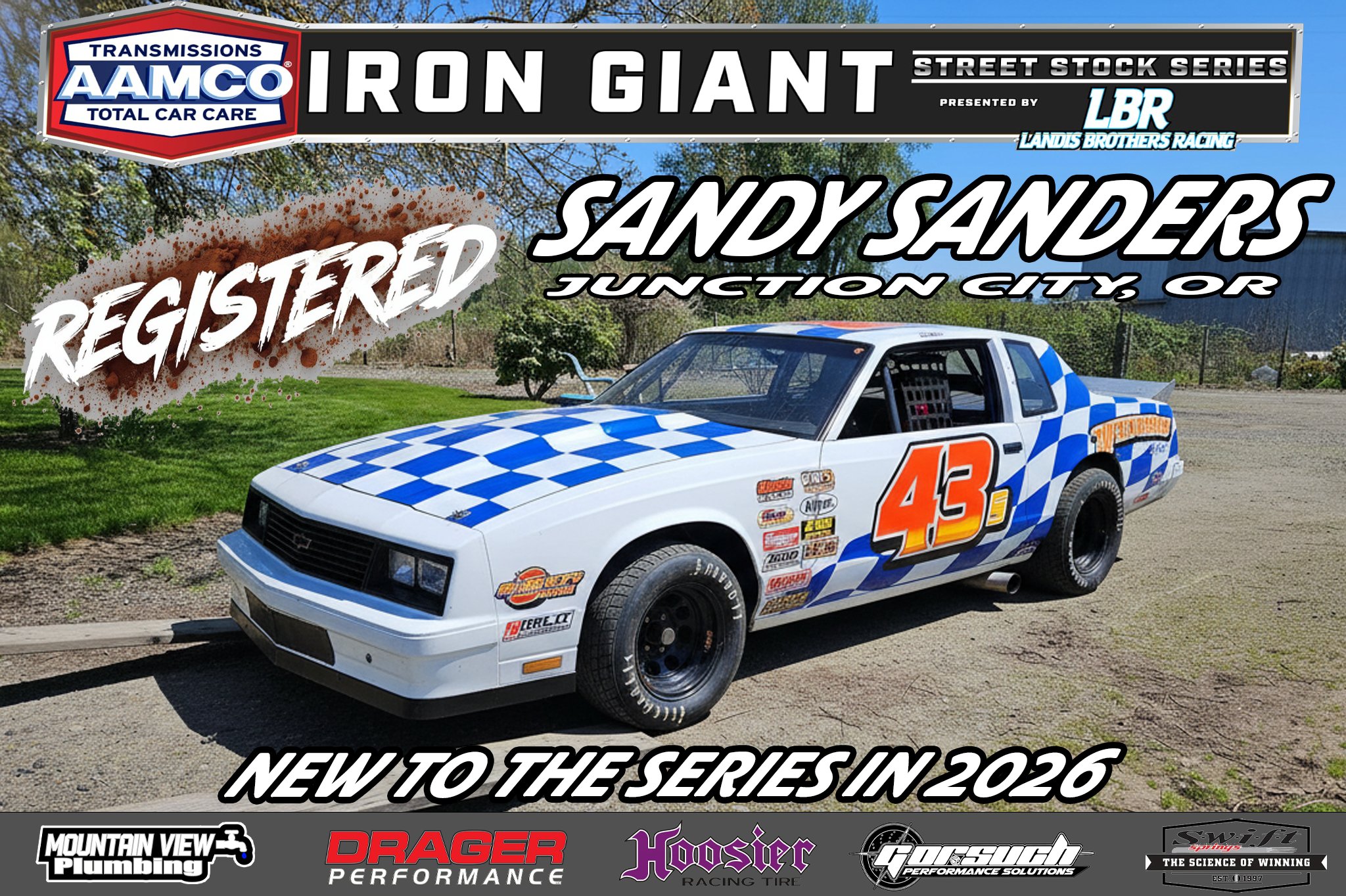 Iron - REGISTERED DRIVER #2 OF 2026 The veteran racer out of Junction ...