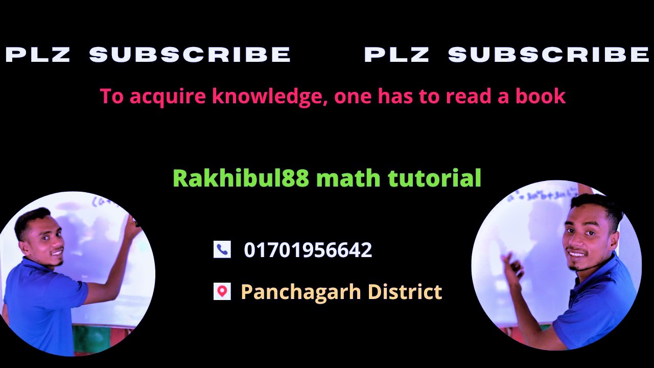 Rakhibul88 math tutorial | Panchagarh