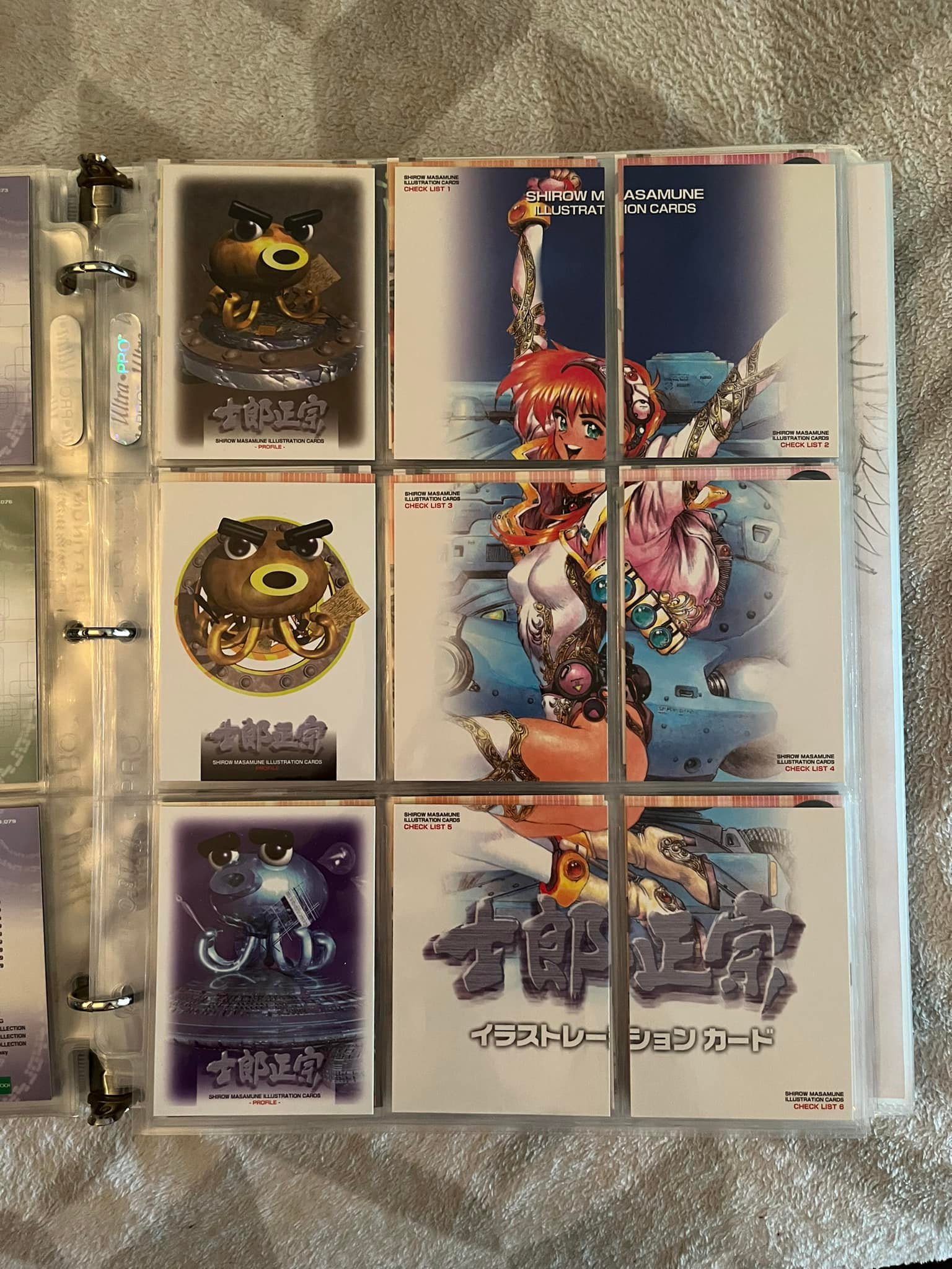 Selling rare Ghost in the Shell cards and figure sets