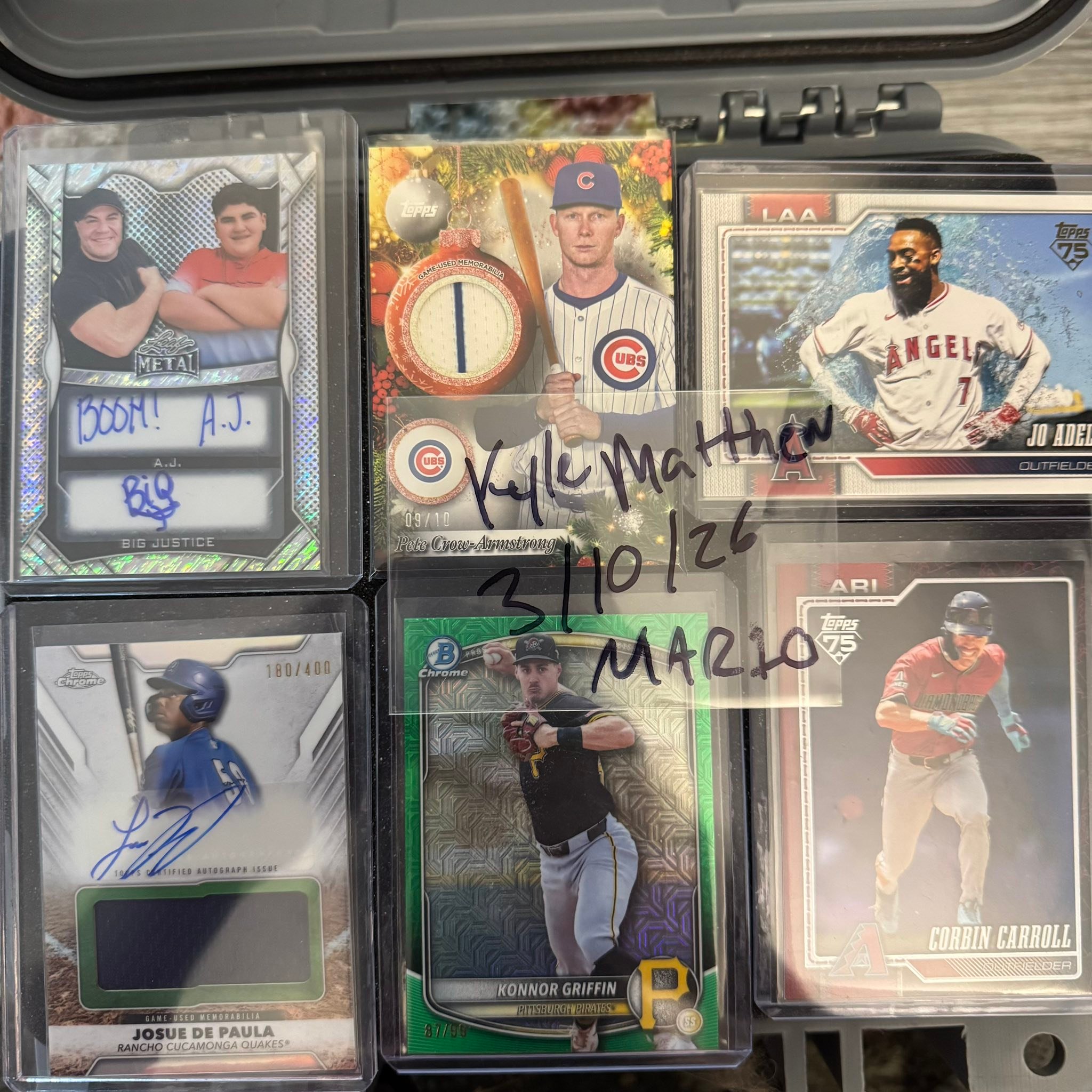 2025 Topps Holiday Pete Crow-Armstrong Relic /10 - $40 shipped obo 