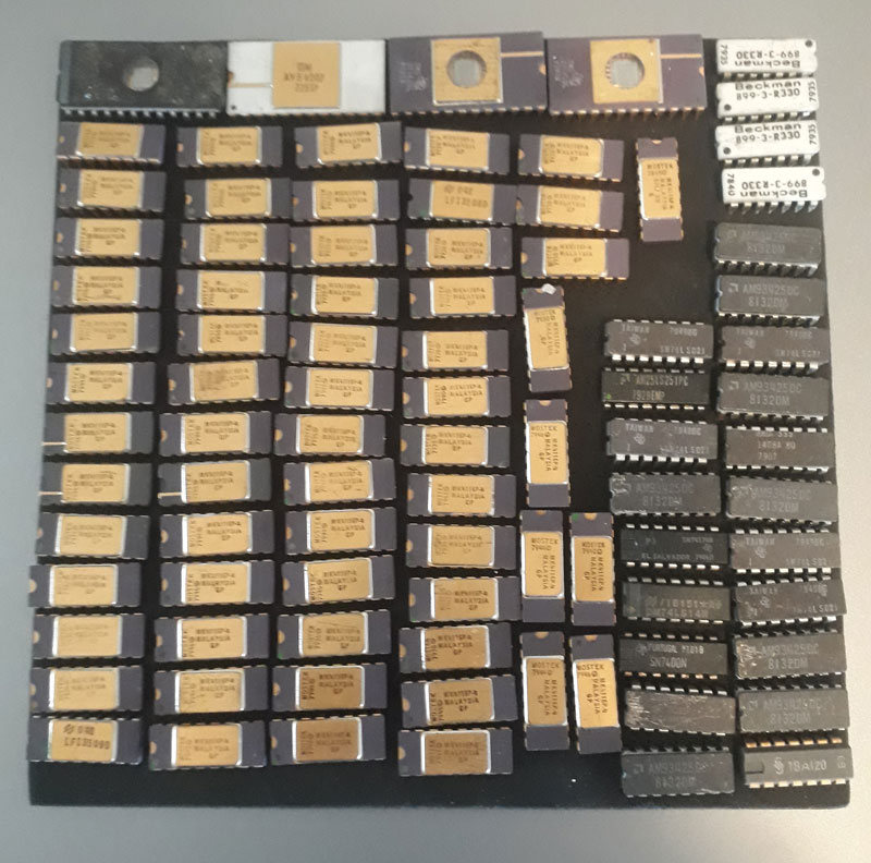 Vintage eprom memory chip for retro microcomputers