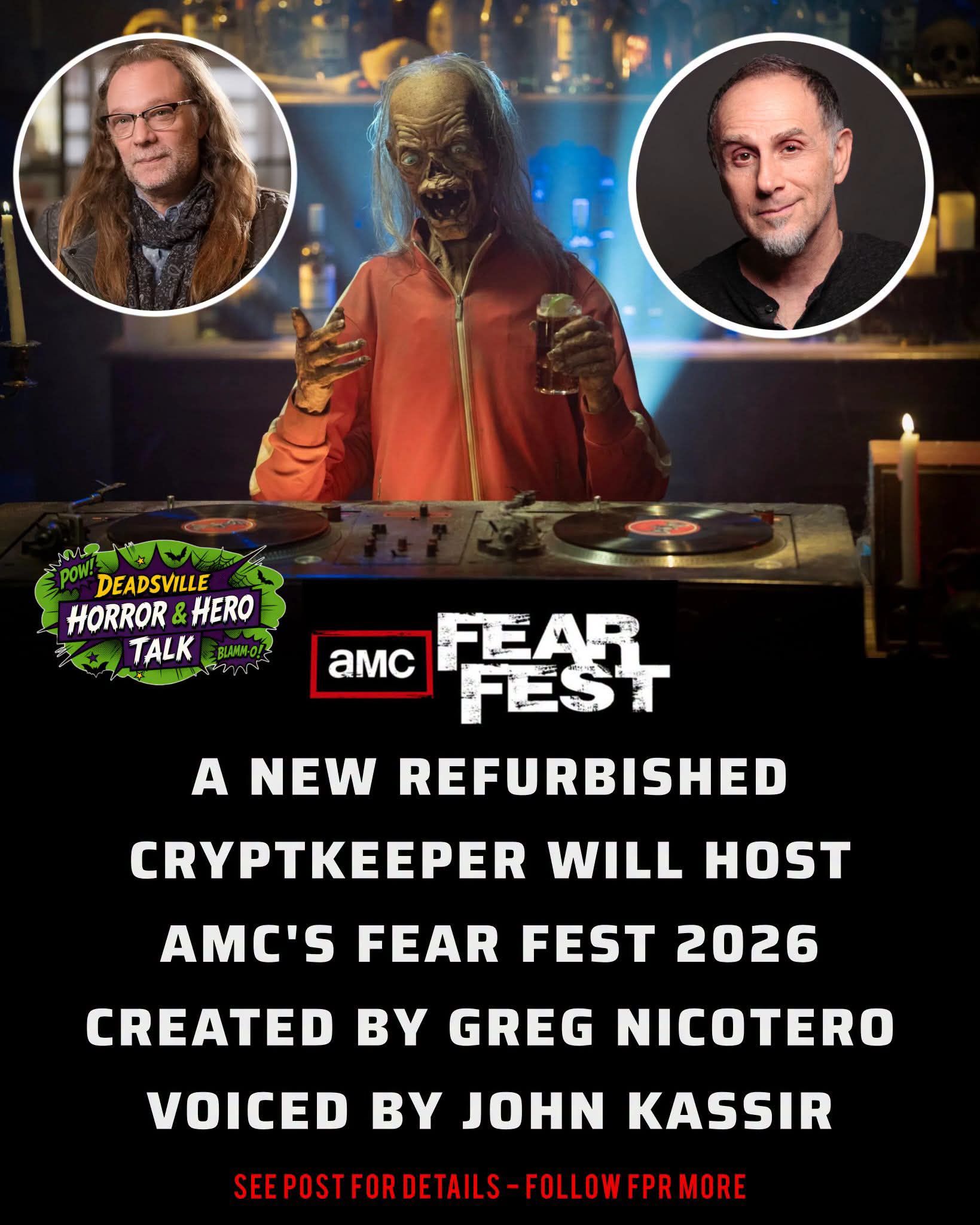 AMC's FearFest 2026 hosted by refurbished Crypt Keeper