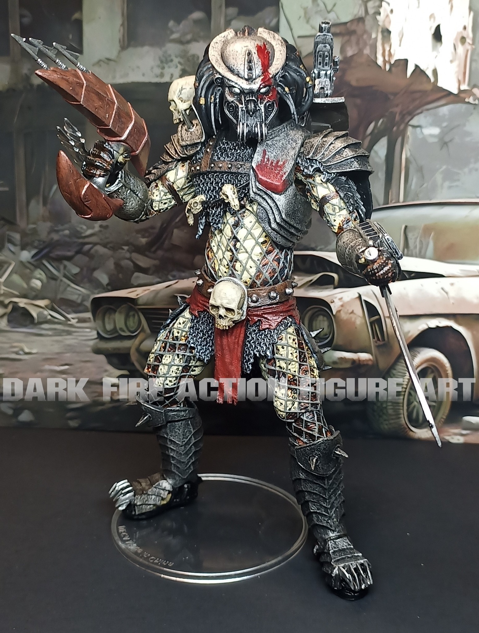My repaint of the NECA Scarface Predator