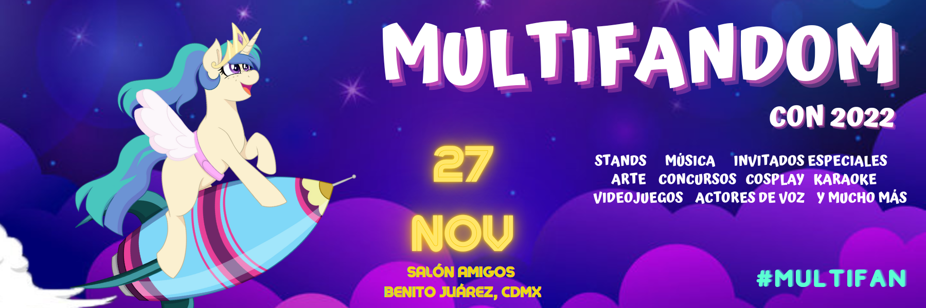 Multifandom - MULTIFANDOM CON 2022 Este 27 de Noviembre, en el Salón ...