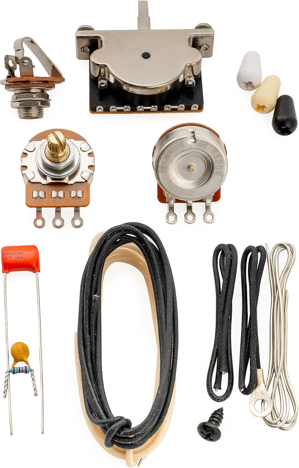 Musiclily Pro LP-CMHA Alnico 5 Couvert Micros Humbucker Manche Chevalet Pickups Set 7,5K/16K pour Guitare Electrique Style Les Paul SG, Chrome
