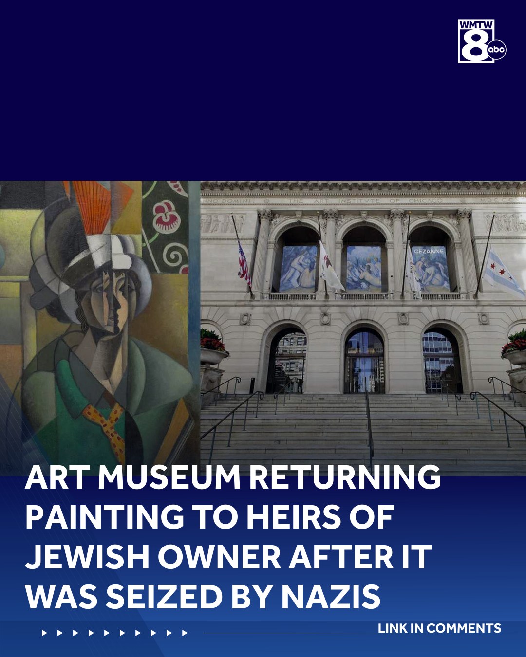 The Art Institute of Chicago has agreed to restitute a painting in