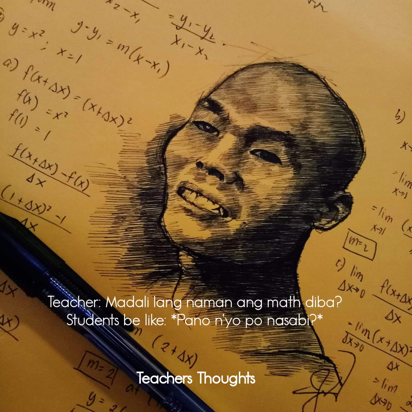 Ang dali lang kaya ng math! Diba guys?... - Teachers Thoughts