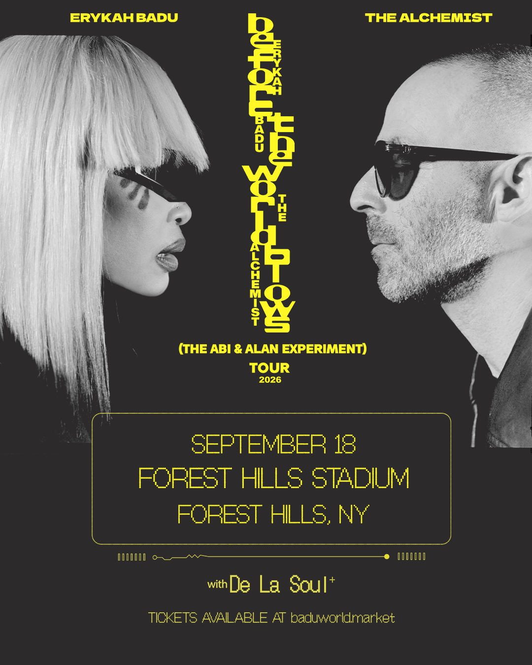 Erykah Badu and The Alchemist live with De La Soul at Forest Hills