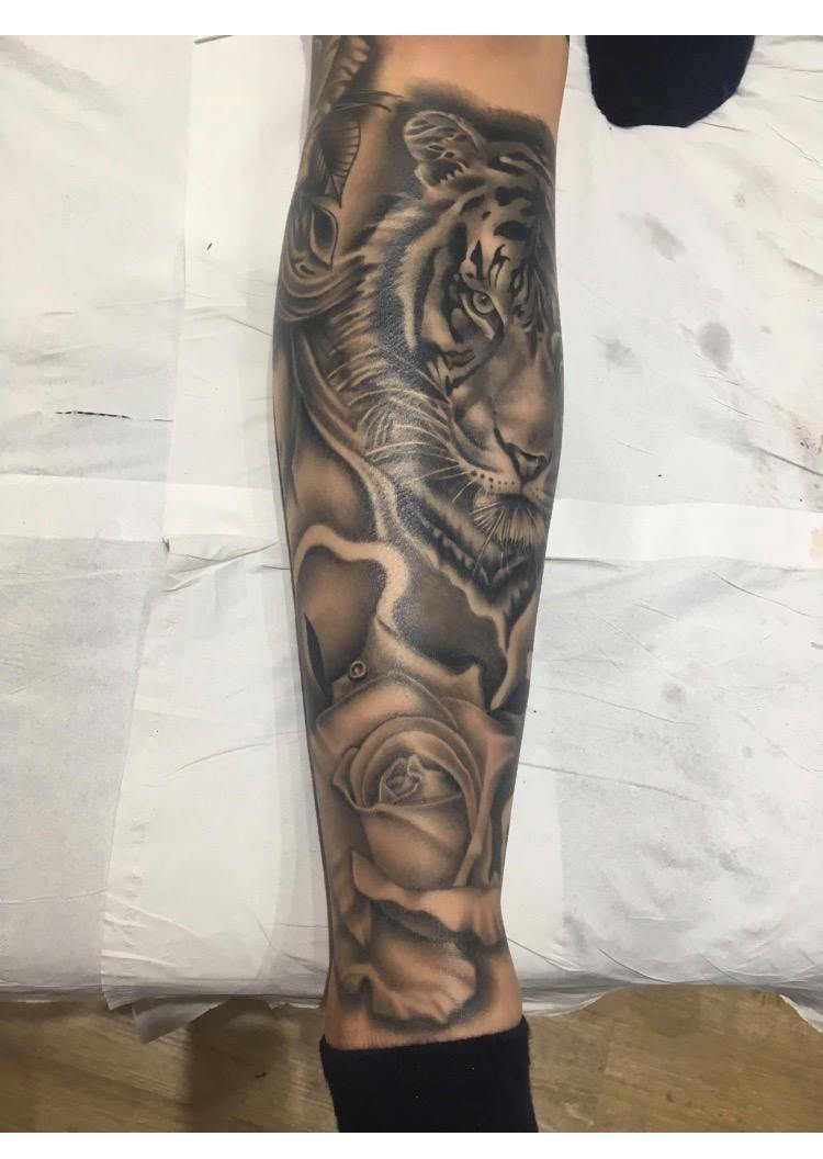 Lower leg sleeve... Electric Picture House Tattoos